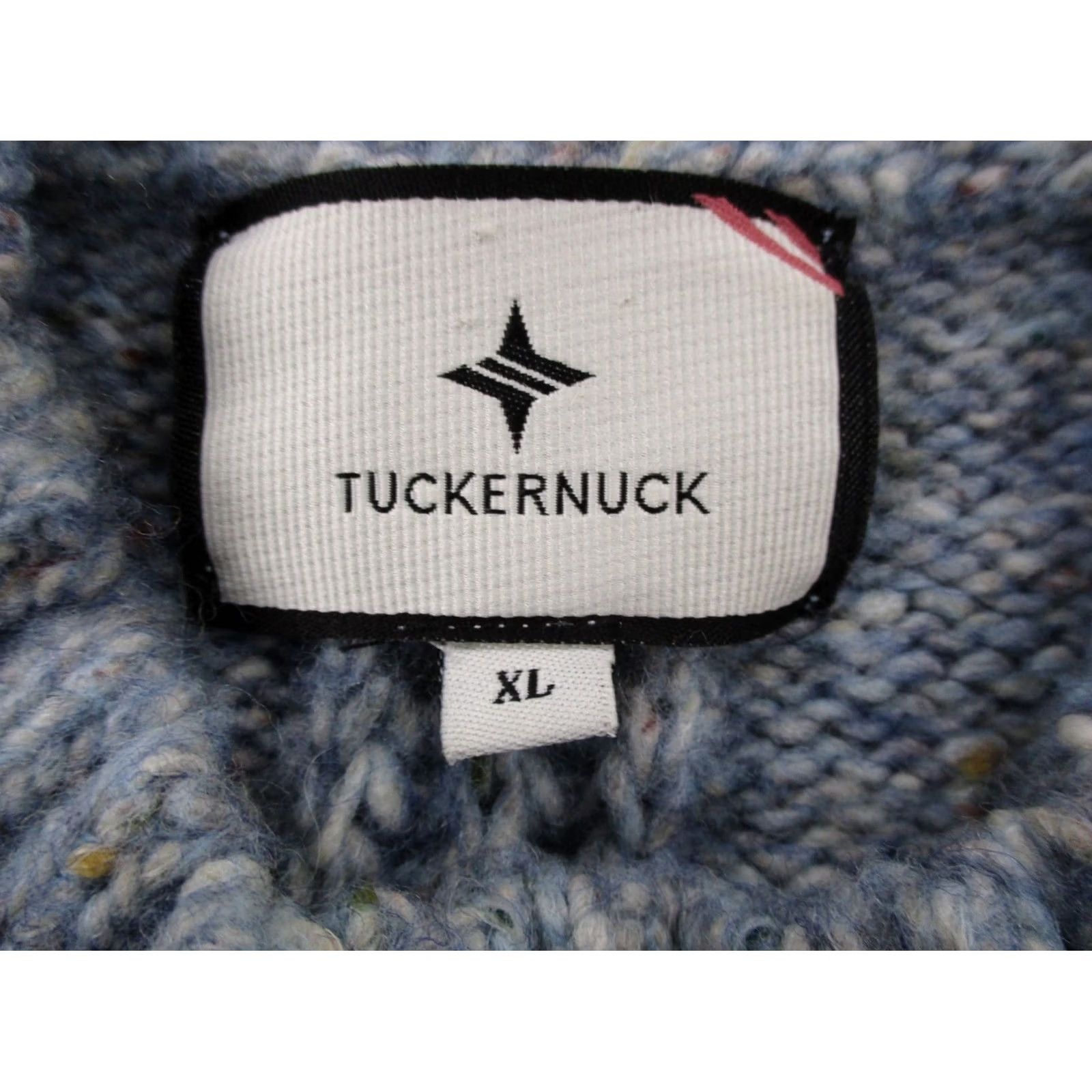 Vintage Tuckernuck Sweater Womens XL Blue Wool Blend Oversized Classic Pullover Stretch Size XL / US 12-14 / IT 48-50 - 6 Thumbnail