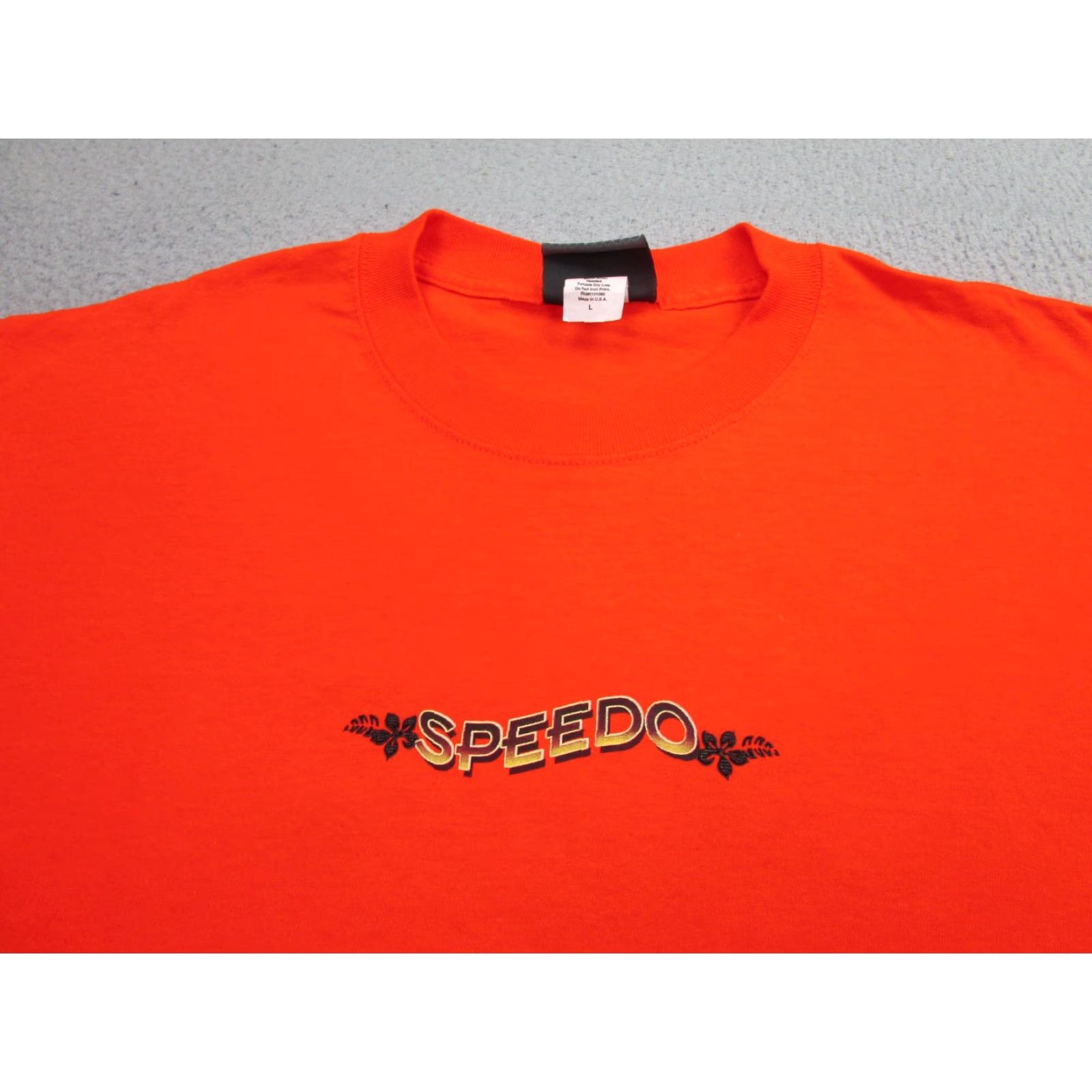 Speedo VINTAGE Speedo Shirt Men Large Orange Sunset Beach Graphic Made in USA Crewneck Tee Size US L / EU 52-54 / 3 - 4 Thumbnail