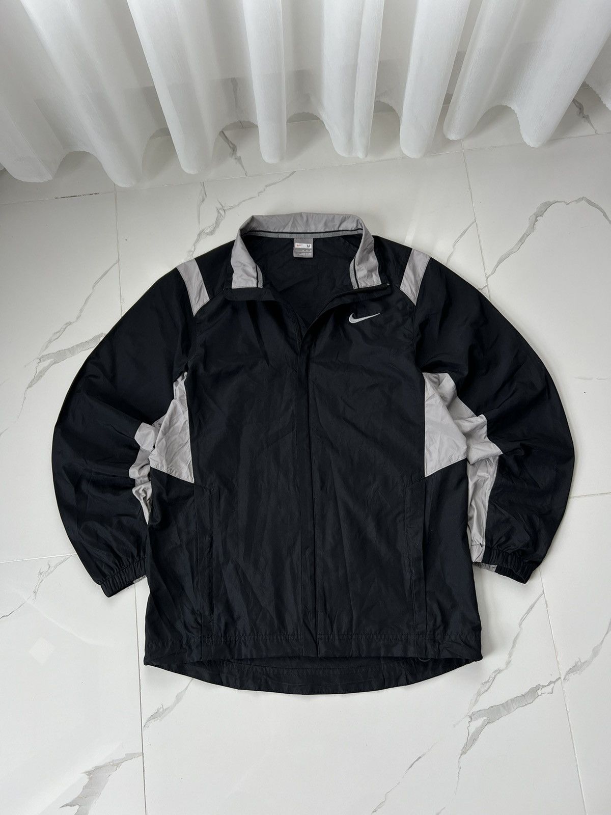 Nike × Vintage 90’s NIKE TRACK JACKET Y2K RETRO SWOOSH LOGO RARE Size US M / EU 48-50 / 2 - 1 Thumbnail