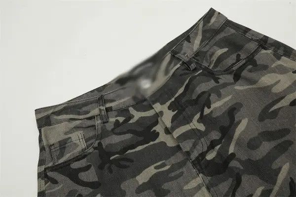 VIBE Men's loose wide-leg cargo camouflage machete jeans Size US 34 / EU 50 - 4 Thumbnail