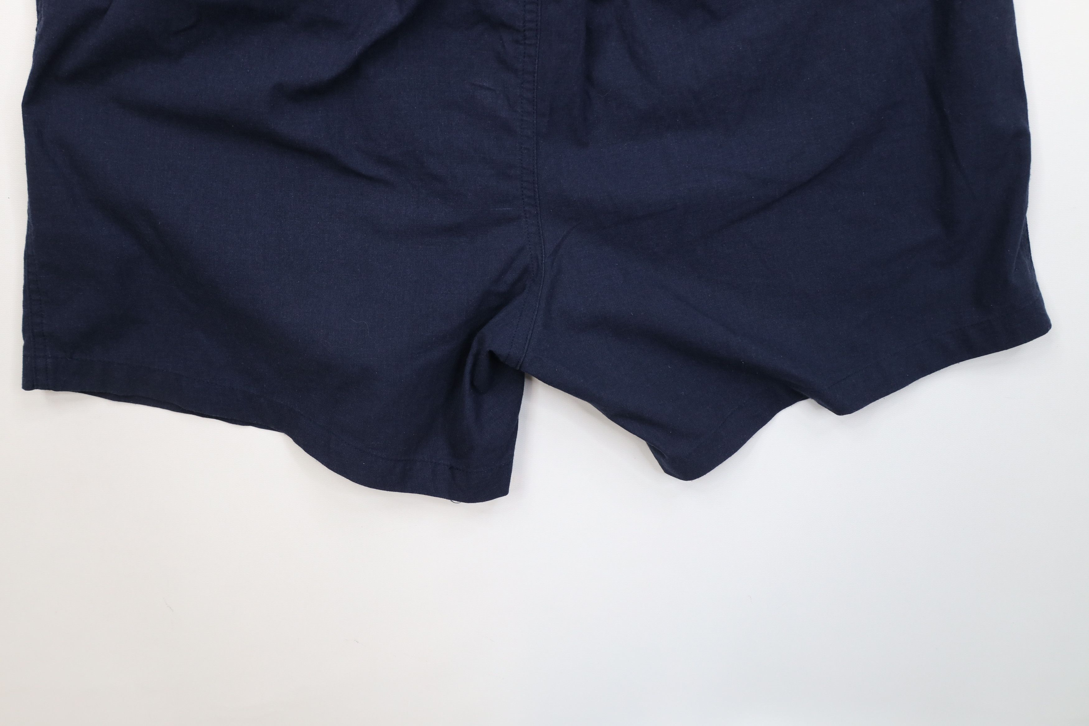 Vintage Vintage 70s Streetwear Chambray Trim Above Knee Shorts Blue Size US 34 / EU 50 - 11 Thumbnail