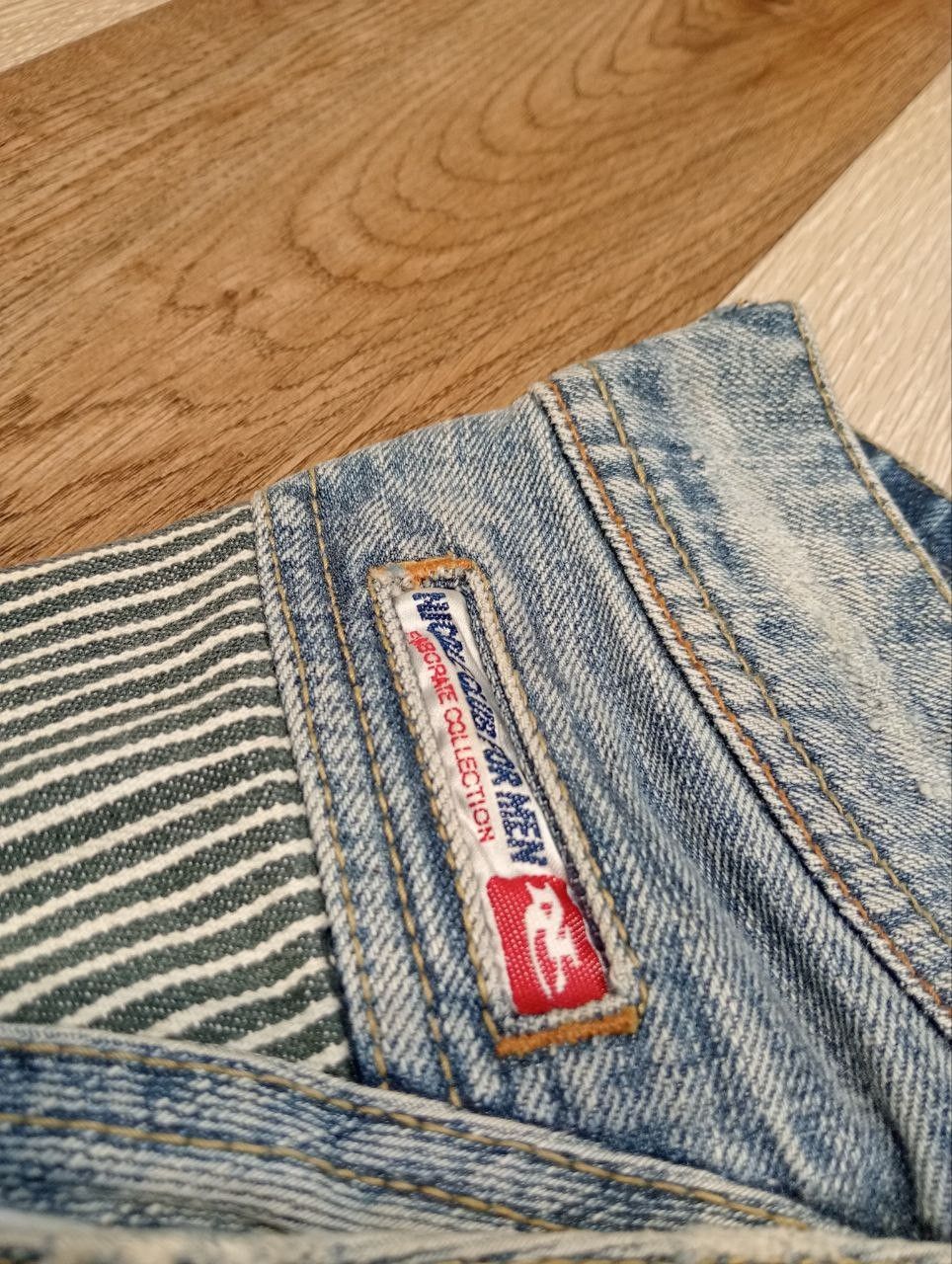 Nicole Club NICOLE CLUB FOR MEN JAPAN BLUE BAGGY DENIM PANTS Size US 35 - 8 Thumbnail