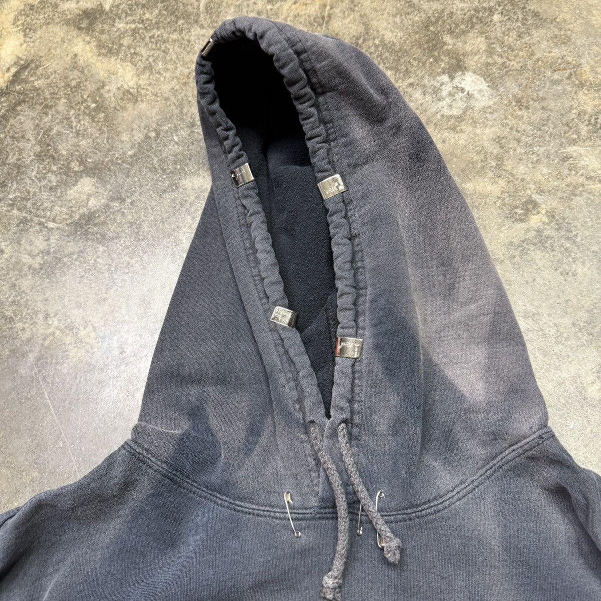 Vintage vintage grunge paperclib lighter cap faded black hoodie Size US XL / EU 56 / 4 - 4 Thumbnail