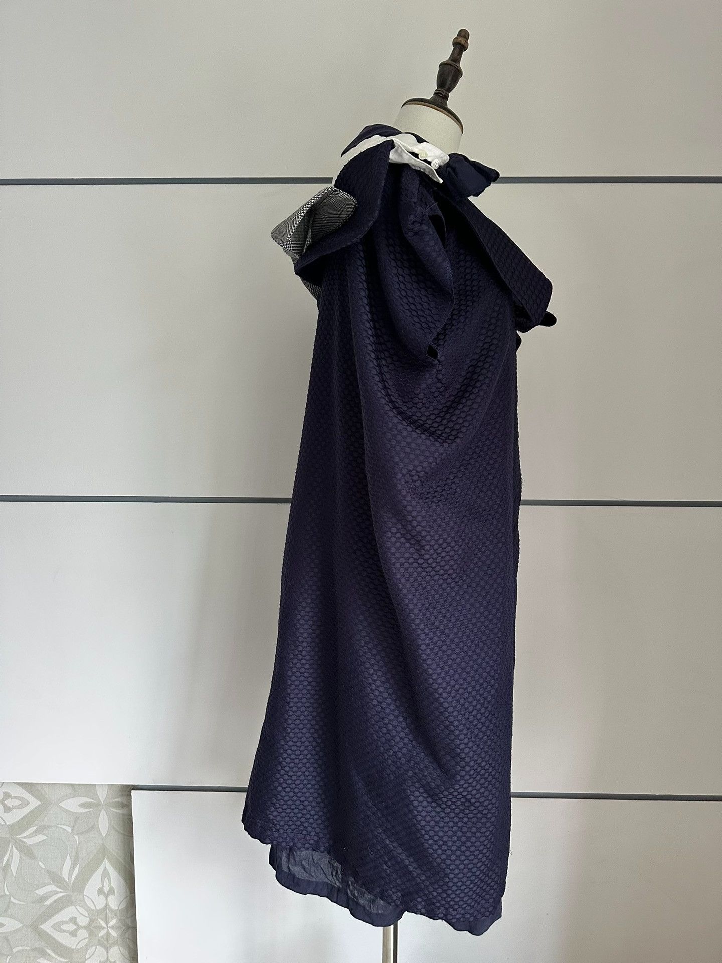 Comme des Garcons Comme des Garcons 07SS Long Dress with layered collar| Size L / US 10 / IT 46 - 8 Thumbnail
