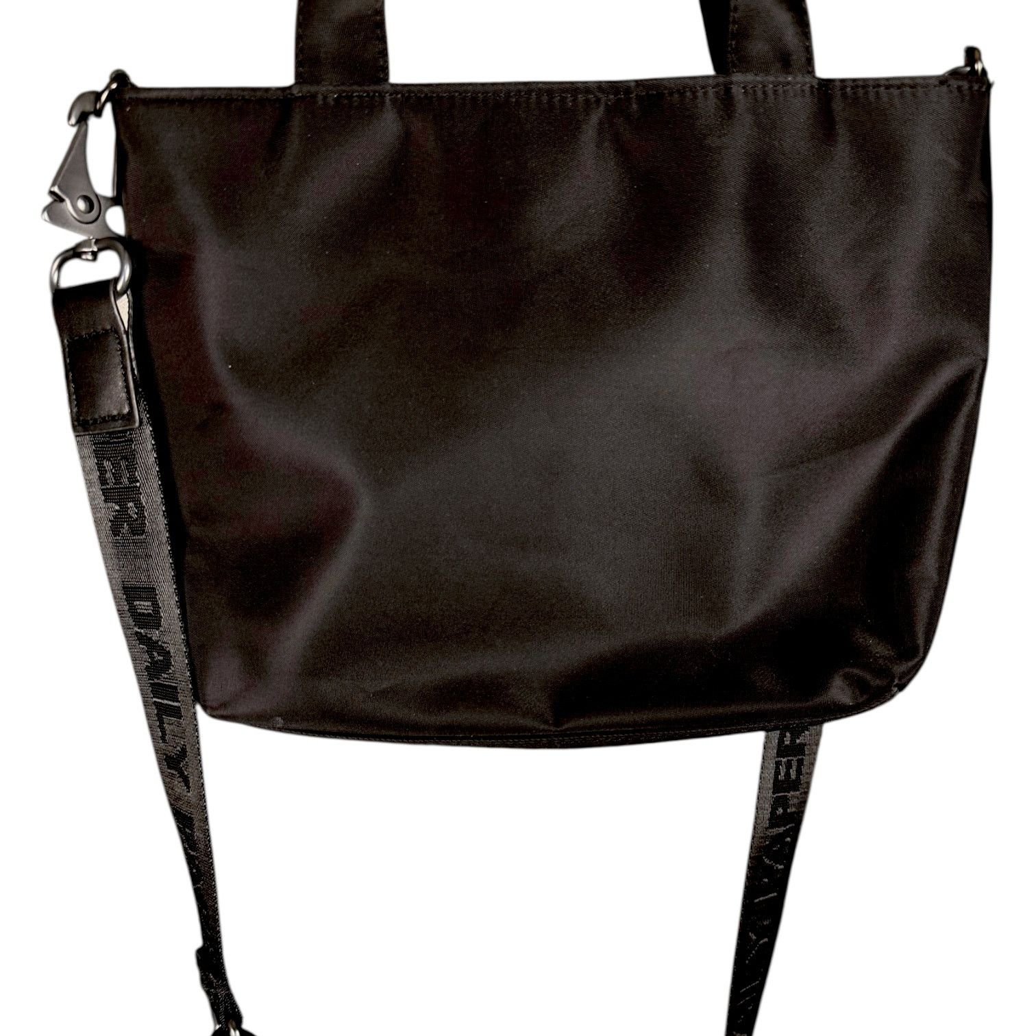 Daily Paper Daily Paper Black Nylon Top Handle Satchel Purse with Strap Size ONE SIZE - 7 Thumbnail