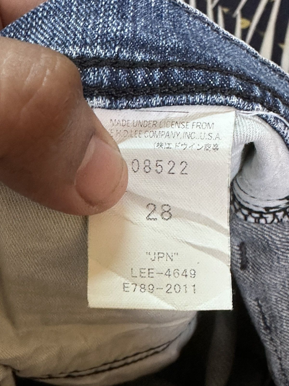 Lee Vintage Lee Cowboys Buckle Back Faded Denim Size US 30 / EU 46 - 11 Thumbnail