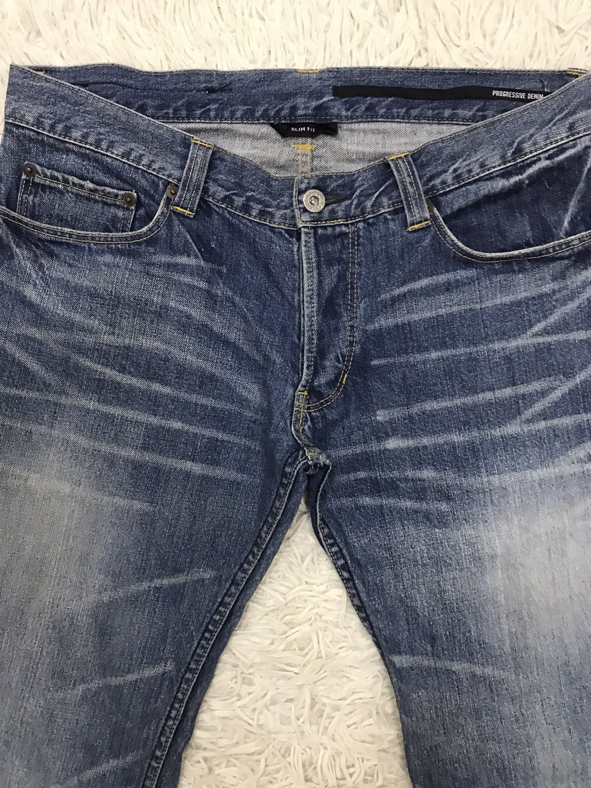 Japanese Brand Azul Denim Collection Hoover Progresive Denim Slimfit Jeans Size US 31 - 4 Thumbnail