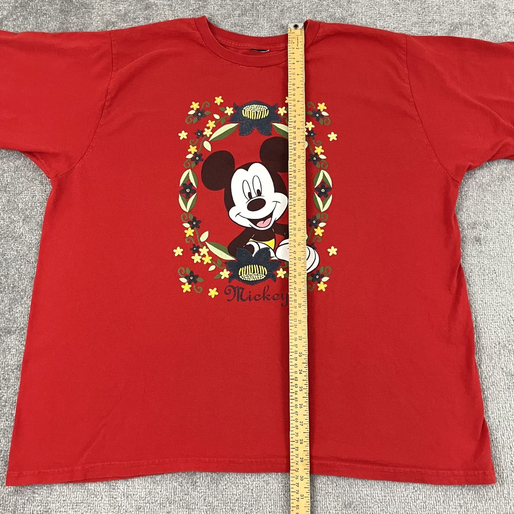 Disney VTG Disney Mickey & Minnie Mouse T-Shirt Adult 2XL Red Double-Sided Graphic Tee Crew Neck Short Sleeve Size US XXL / EU 58 / 5 - 5 Thumbnail