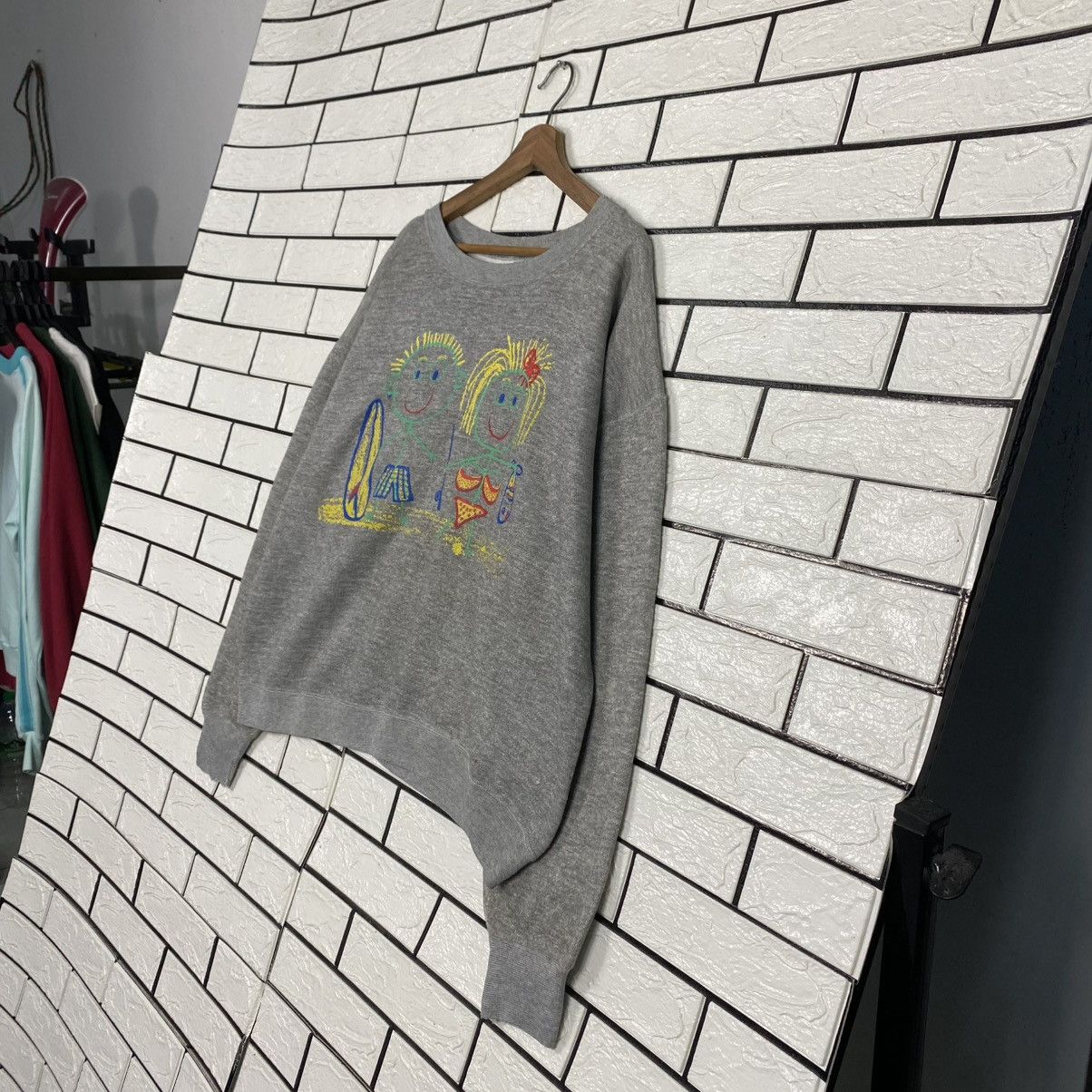 Vintage 🔥 HEALTHKNIT VINTAGE SWEATSHIRT BEACH KIDS GRAPHIC CREWNECK Size US L / EU 52-54 / 3 - 2 Thumbnail
