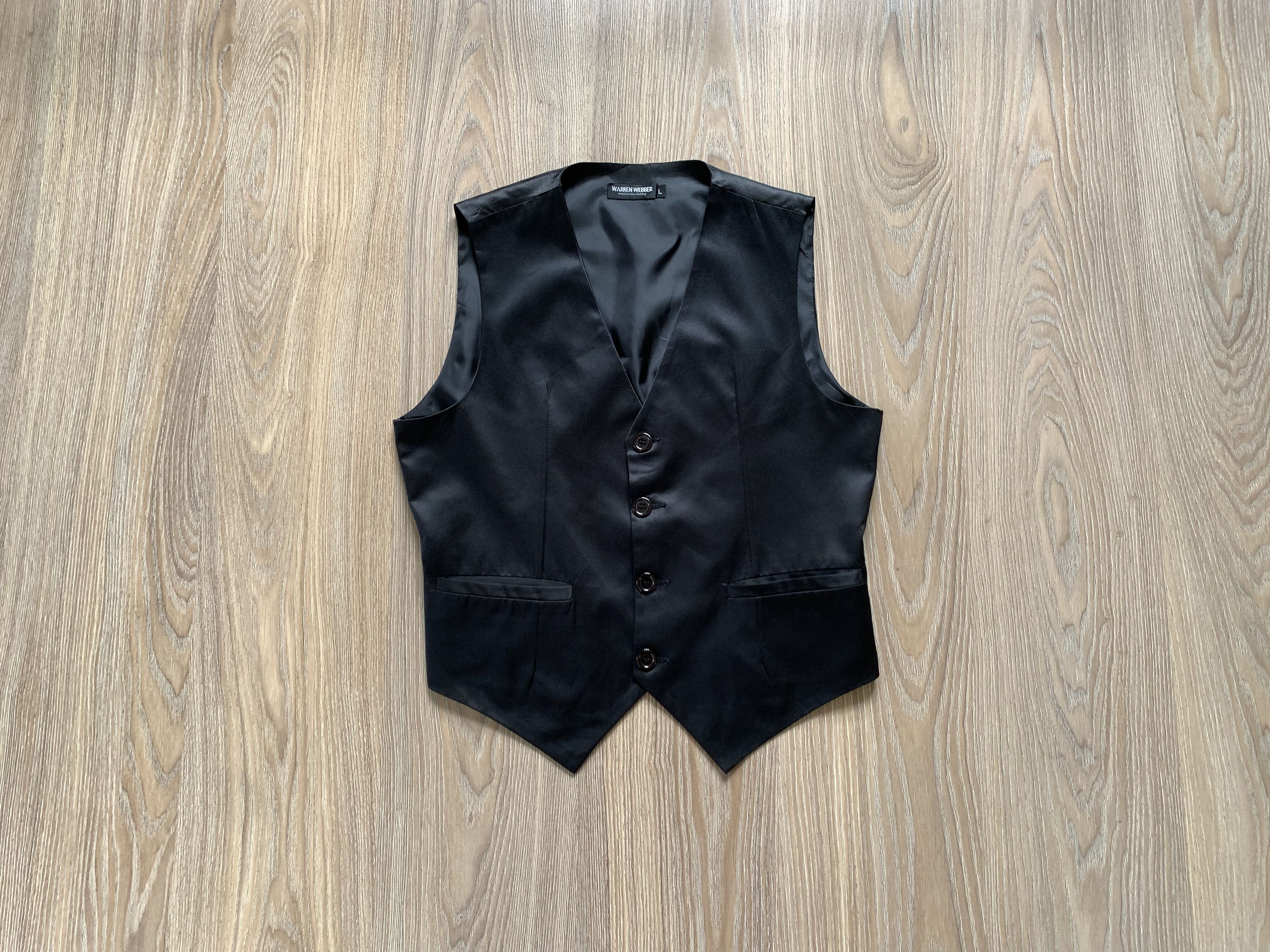 Other Warren Webber Black Waistcoat Vest Size US L / EU 52-54 / 3 - 1 Thumbnail