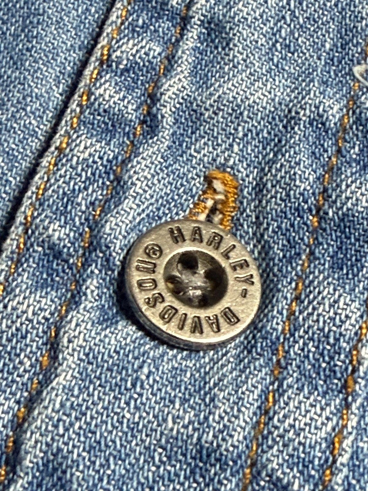 Harley Davidson vintage Harley Davidson denim shirt L Size US L / EU 52-54 / 3 - 6 Thumbnail