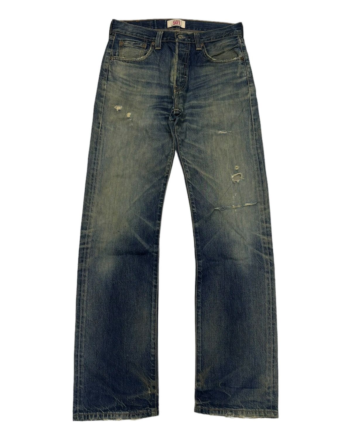 Levi's 🔥Levis 501 Japan Distressed Denim Jeans Size US 30 / EU 46 - 7 Thumbnail