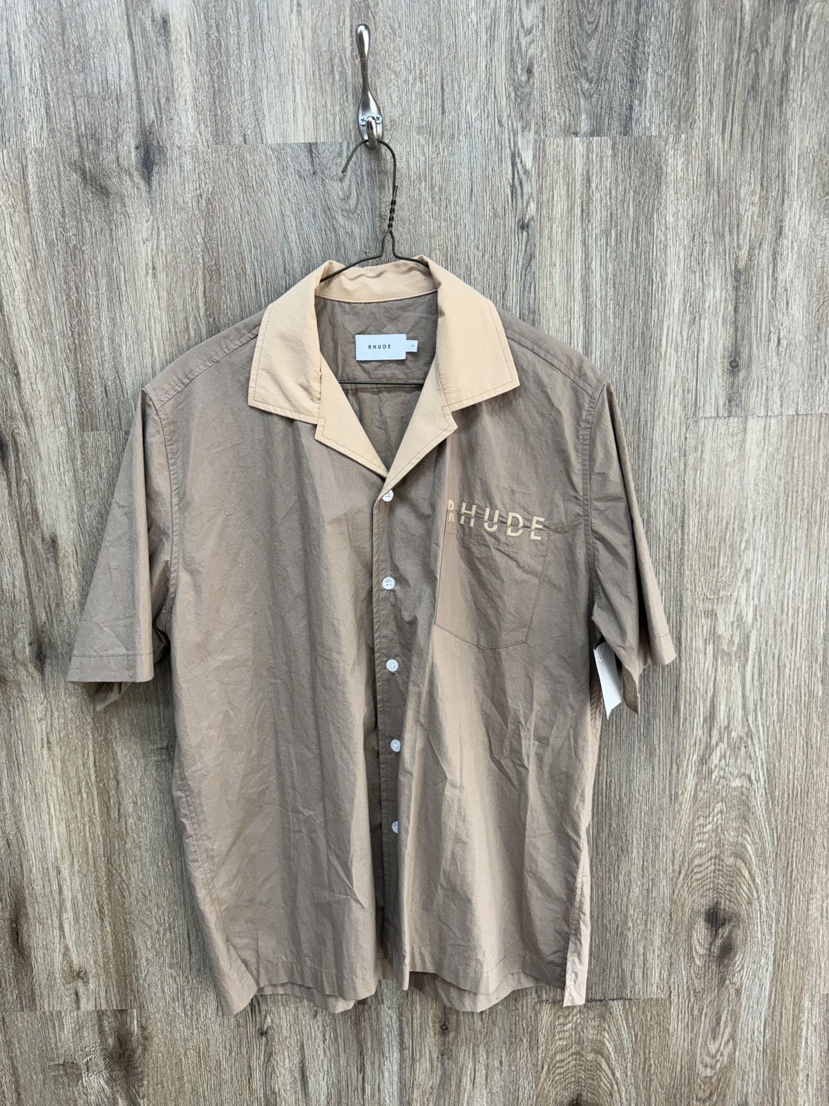 Rhude Rhude Brown Button Up Short Sleeve Size US M / EU 48-50 / 2 - 1 Thumbnail