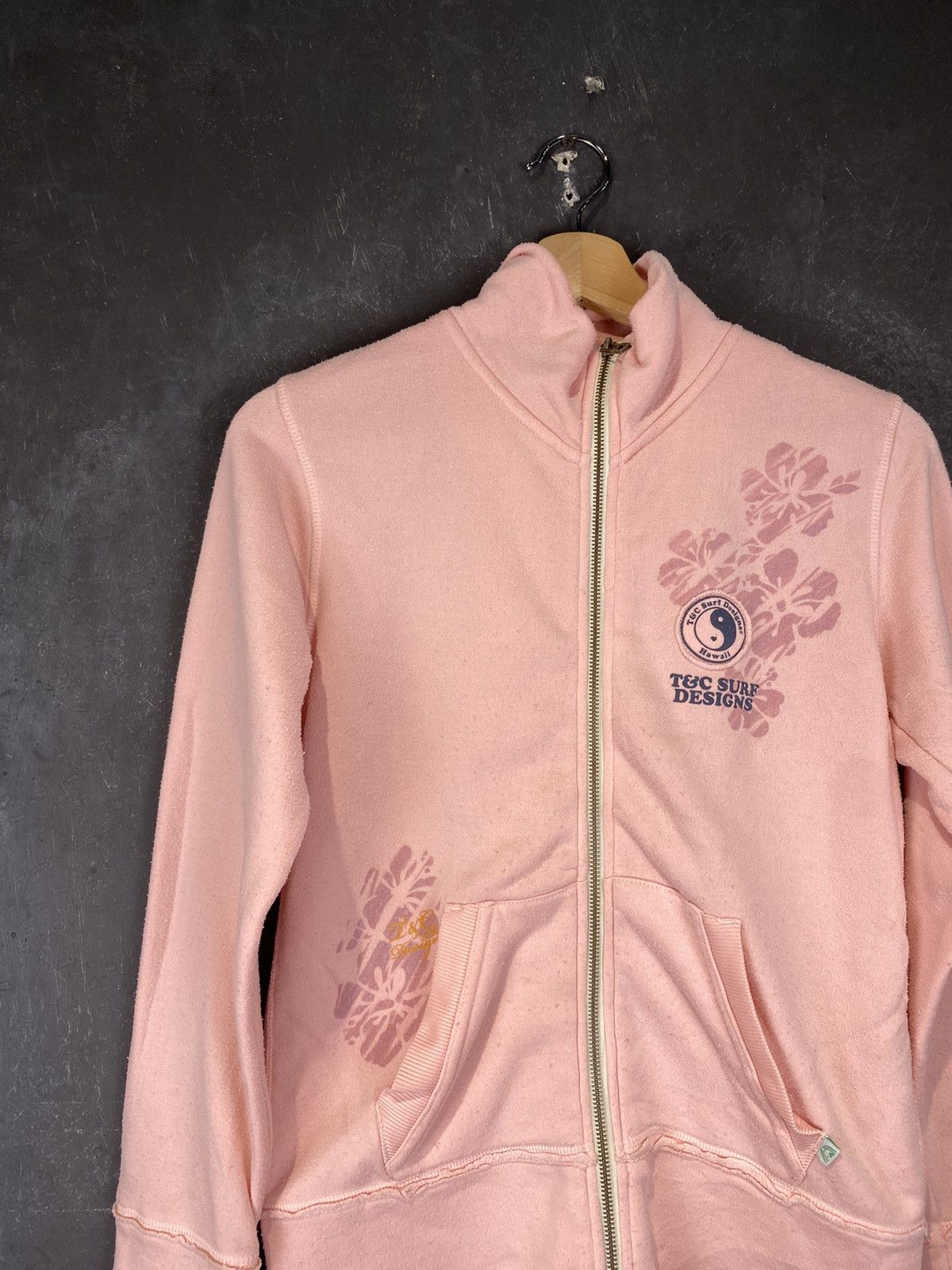 If Six Was Nine × Le Grande Bleu (L.G.B.) y2k T&C Surf Poem Wording Japanese Fullzipper Size M / US 6-8 / IT 42-44 - 4 Thumbnail
