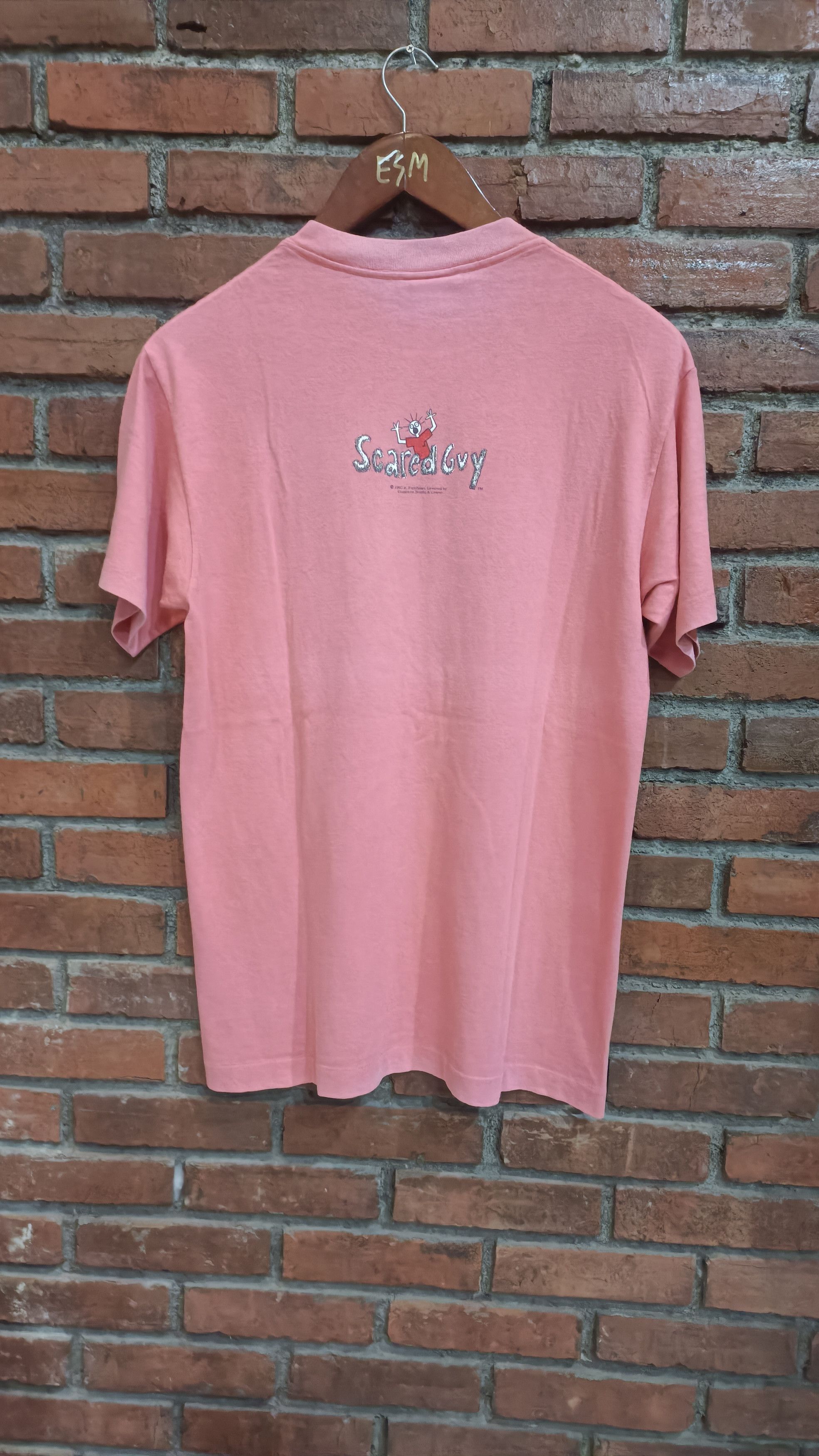 Levi's Vintage Clothing × Vintage 90's Levi's x scared guy pocket tee Size US M / EU 48-50 / 2 - 3 Thumbnail