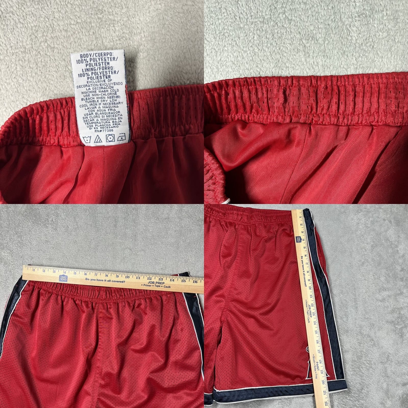 Vintage VINTAGE MLB Genuine Merchandise Los Angeles Angels Sweat Shorts Mens XL Red Embroidered Logo Training Size US 36 / EU 52 - 8 Thumbnail