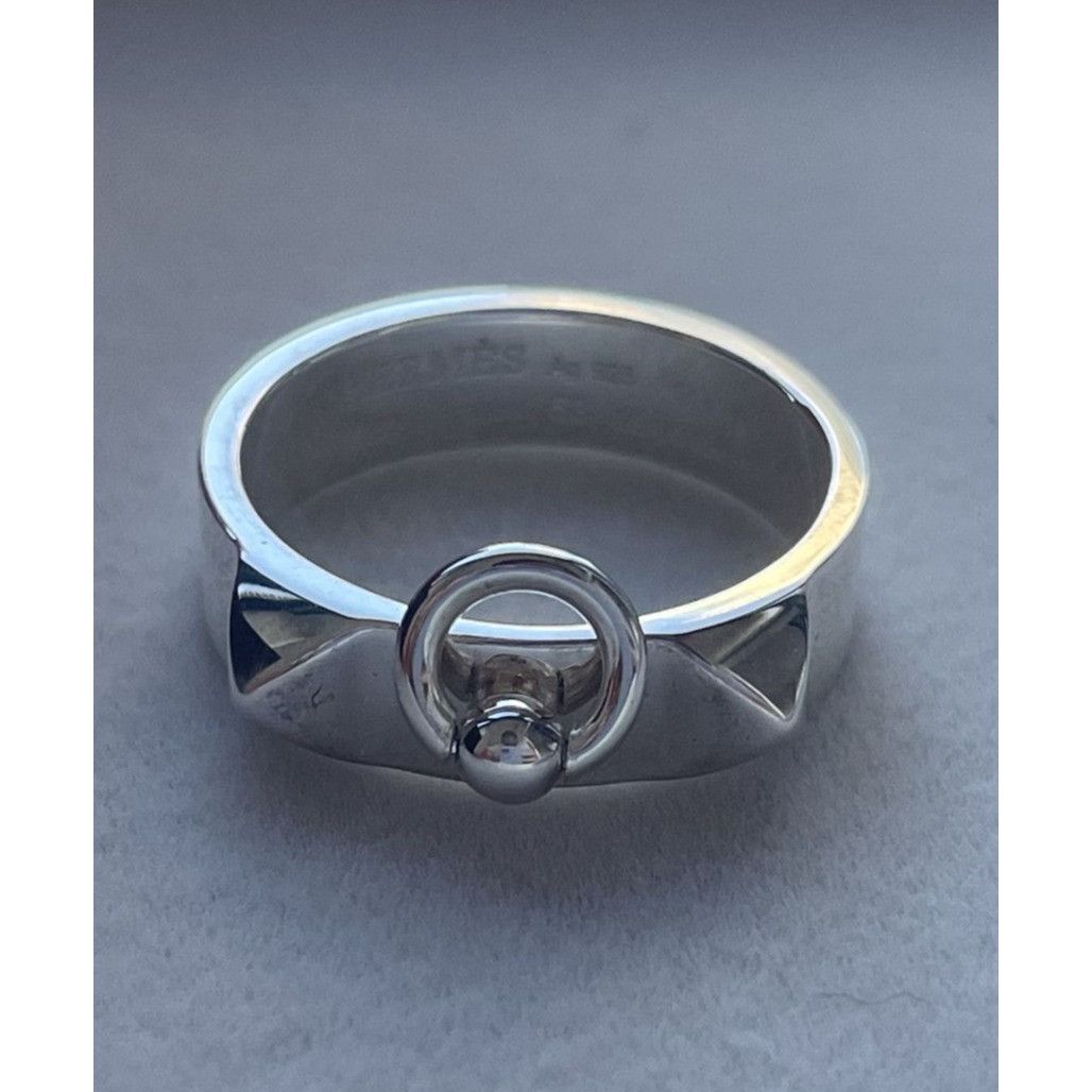 Hermes Hermès Sterling Silver Kelly Ring Size 53 With Original Box Size ONE SIZE - 1 Thumbnail