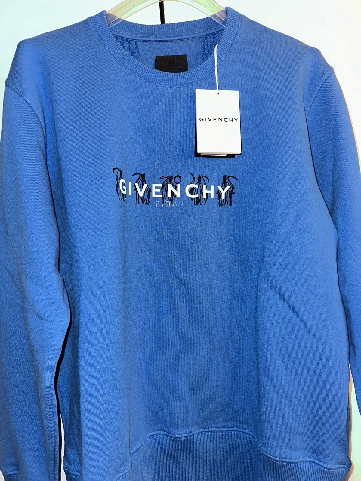 image of Givenchy Reaper Sweater in Blue, Men's (Size Large)