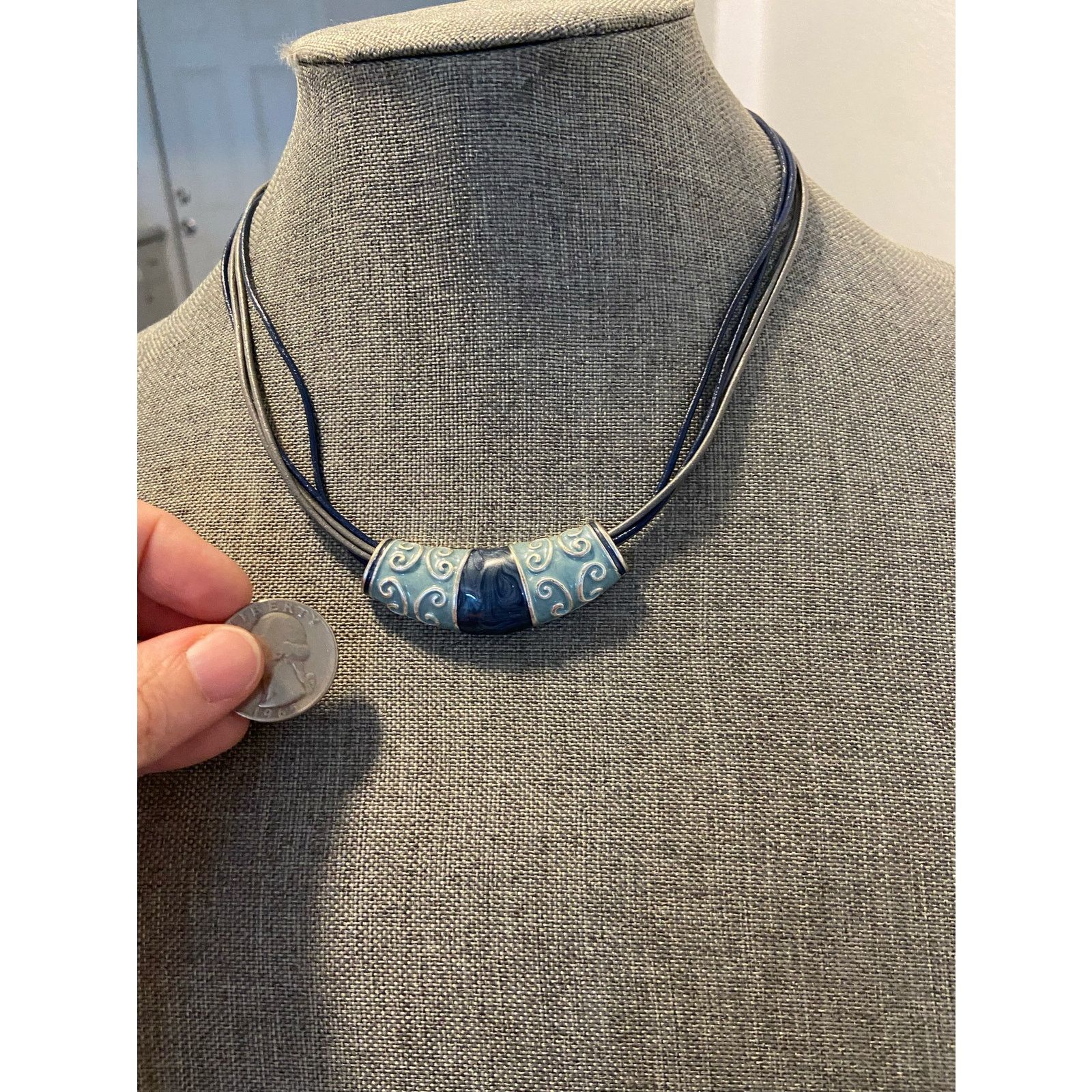 Other blue bib necklace Size ONE SIZE - 2 Thumbnail