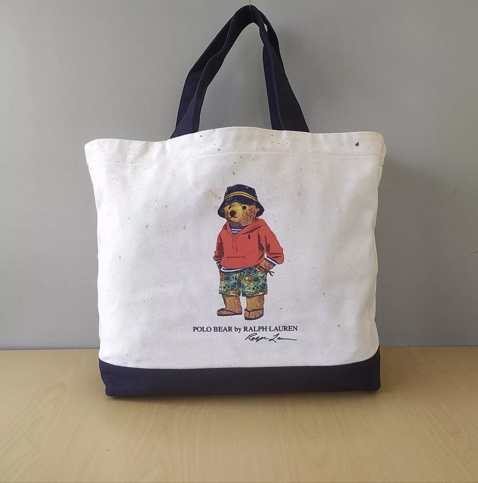 Polo Ralph Lauren Polo Ralph Lauren Polo Bear canvas tote bag IFD 8050 Size ONE SIZE - 1 Thumbnail