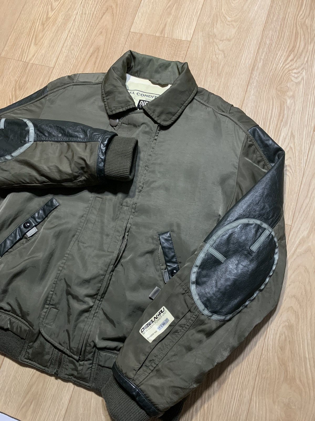 Diesel Rare Vintage Diesel NCPU Leather Military Jacket Size US XL / EU 56 / 4 - 3 Thumbnail