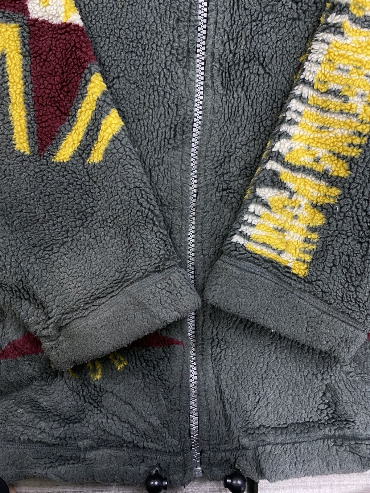 Japanese Brand × Vintage Vintage Jean Claude Killy Full Printed Sherpa Hoodie Jacket Size US L / EU 52-54 / 3 - 9 Thumbnail