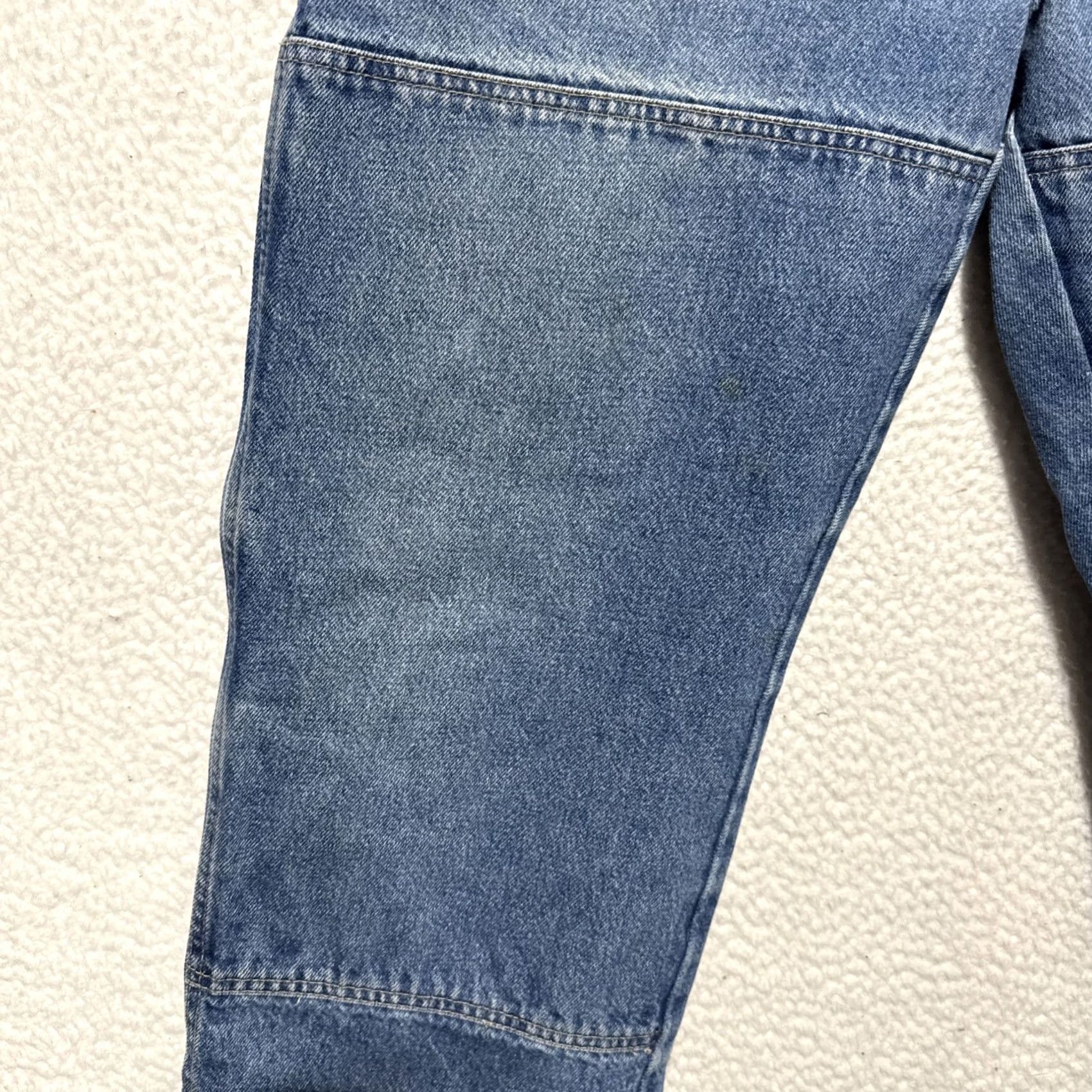 Dickies Dickies Mens Jeans Blue Relaxed Fit Double Knee Carpenter Denim Pants 38X30 Workwear Size US 38 / EU 54 - 2 Thumbnail