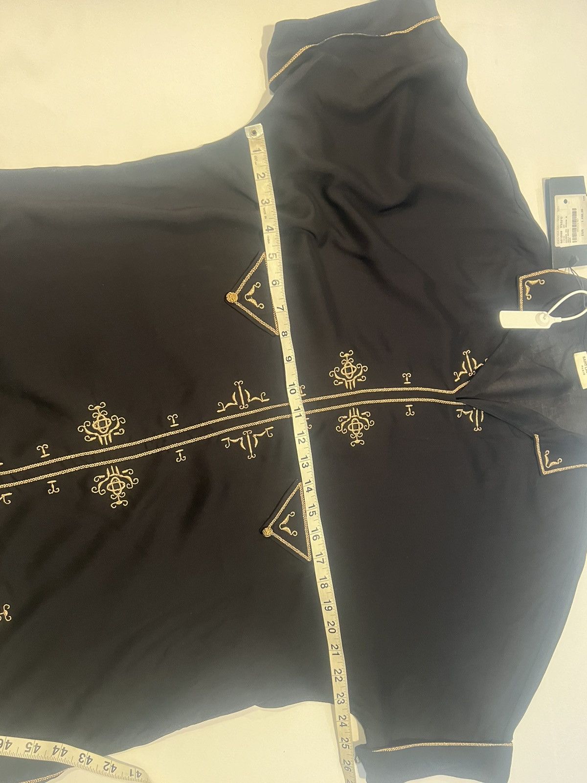 Saint Laurent Paris Saint Laurent gold trim oversized tunic. 39/15.5. $1790 Size US S / EU 44-46 / 1 - 8 Thumbnail