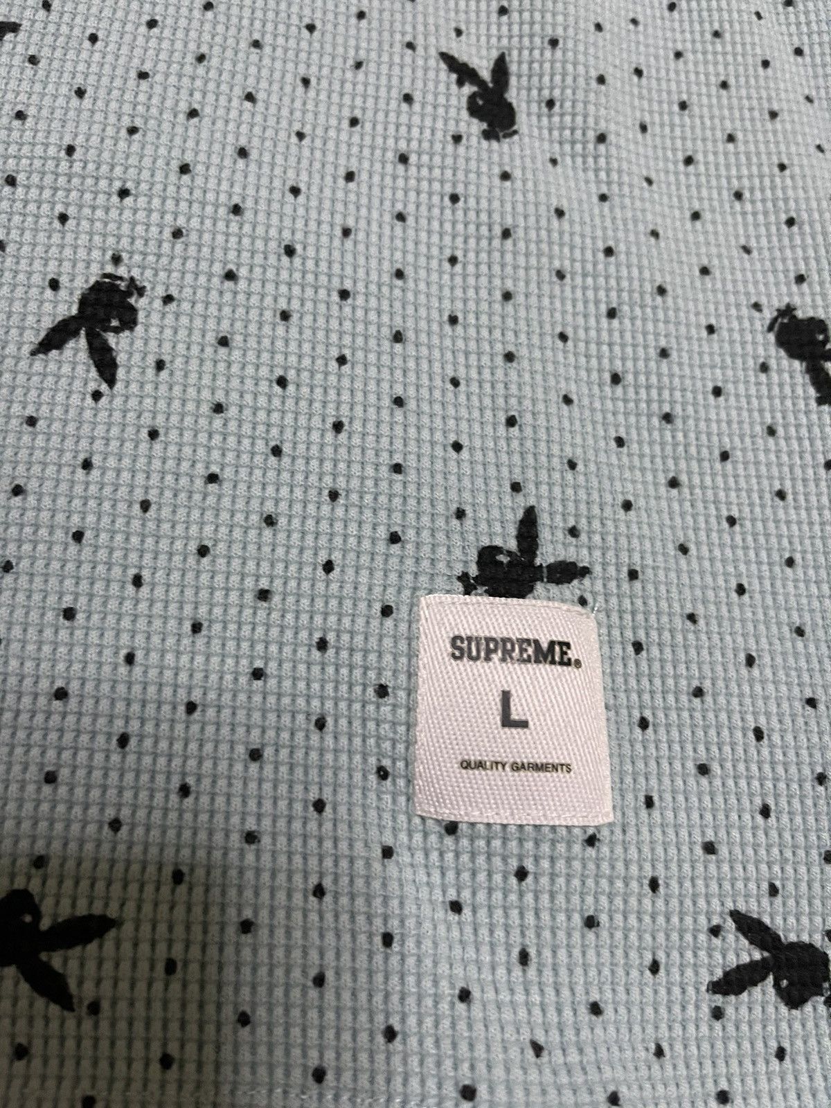 Playboy × Supreme Supreme playboy waffle thermal crewneck crew Size US L / EU 52-54 / 3 - 4 Thumbnail
