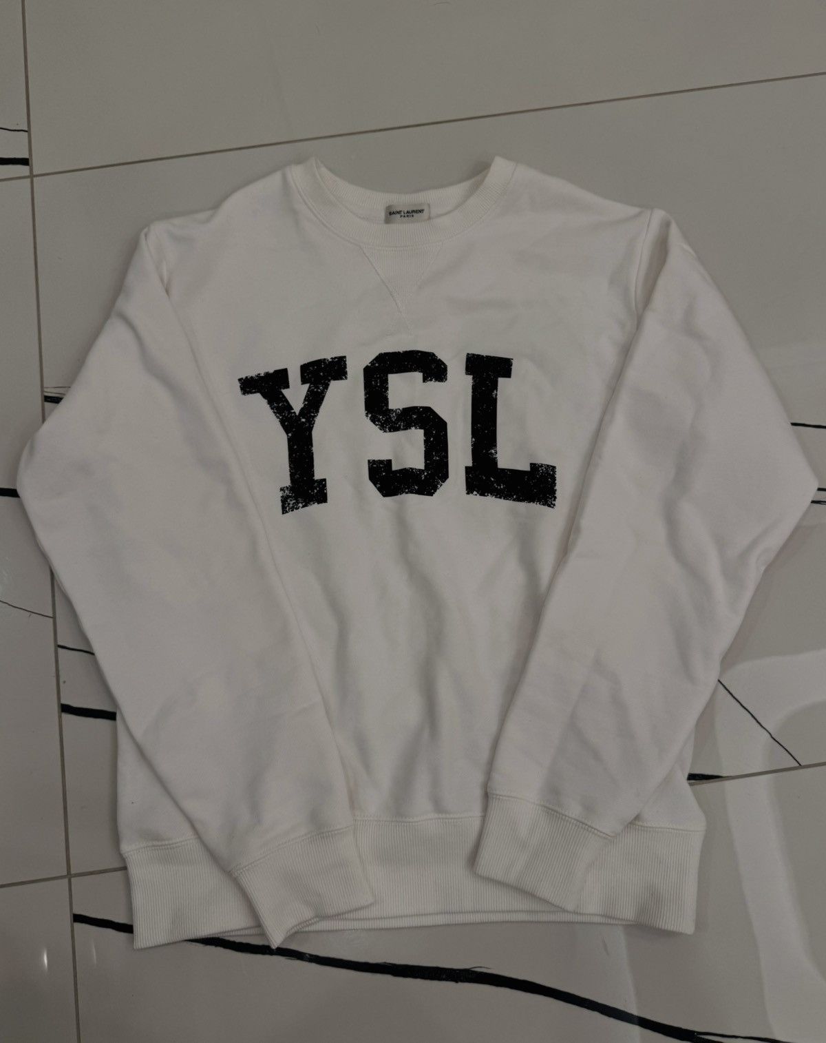 YSL Saint Laurent Sweatshirt White