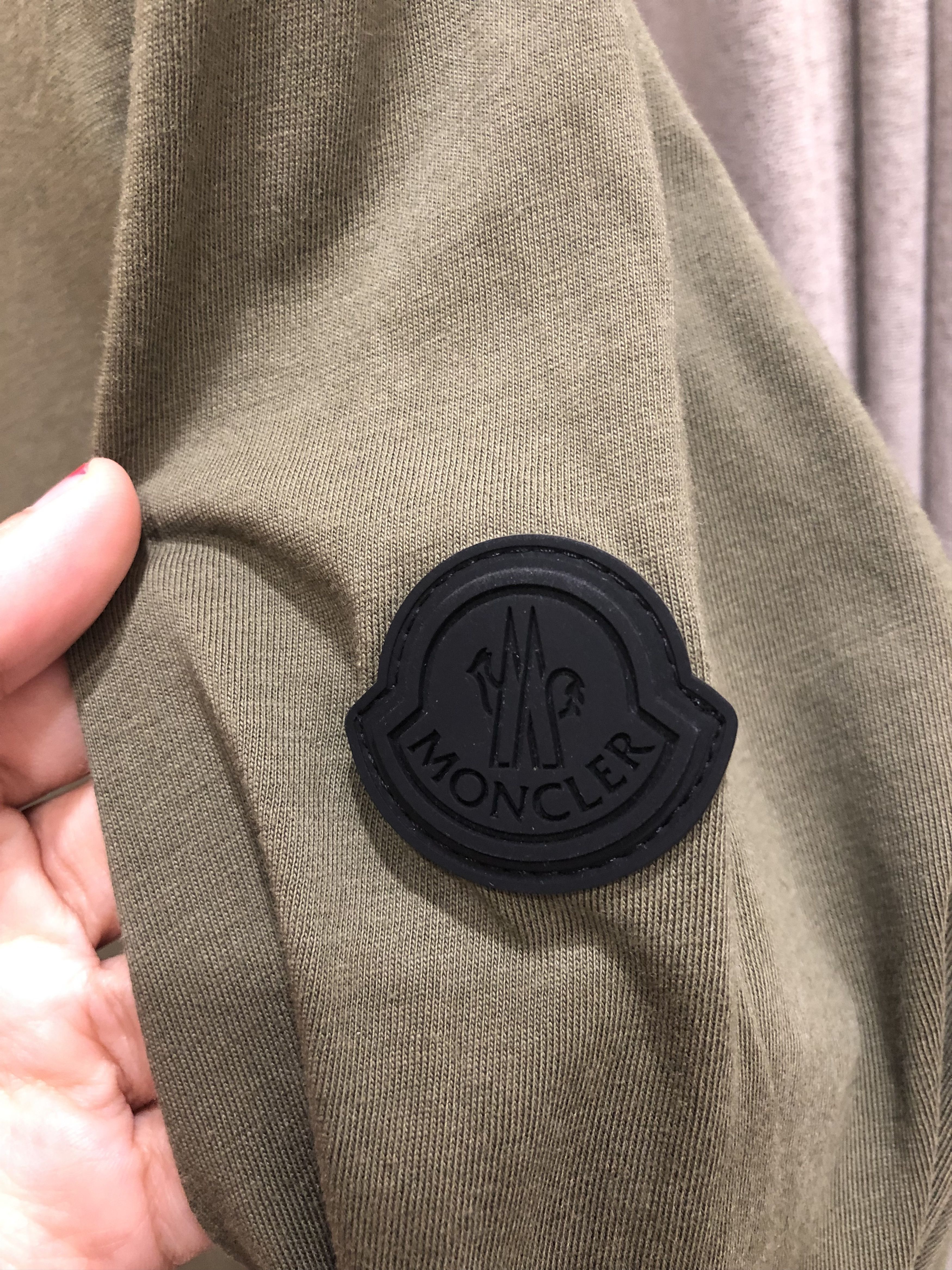 Moncler Monclear Logo Print Cotton Sweatshirt Green Size US M / EU 48-50 / 2 - 4 Thumbnail