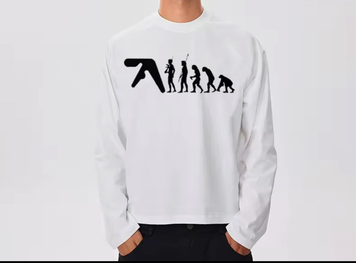 Japanese Brand Y2K Streetwear Aphex Twin Evolve Long Sleeve T-Shirt Size US XXL / EU 58 / 5 - 3 Thumbnail