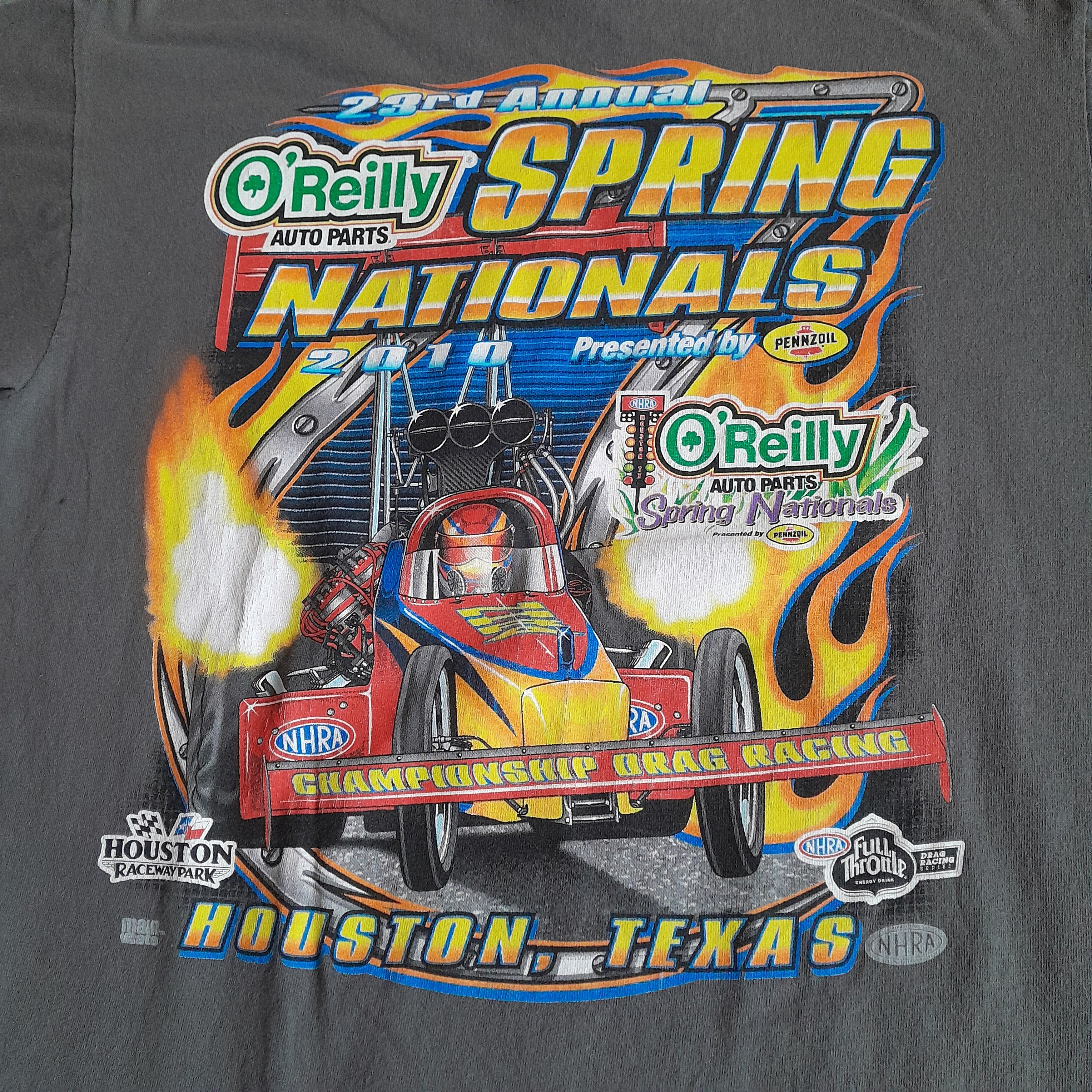 Anvil O’Reilly Nationals Brown T-Shirt 2010 Race (NHRA) Size US M / EU 48-50 / 2 - 5 Thumbnail
