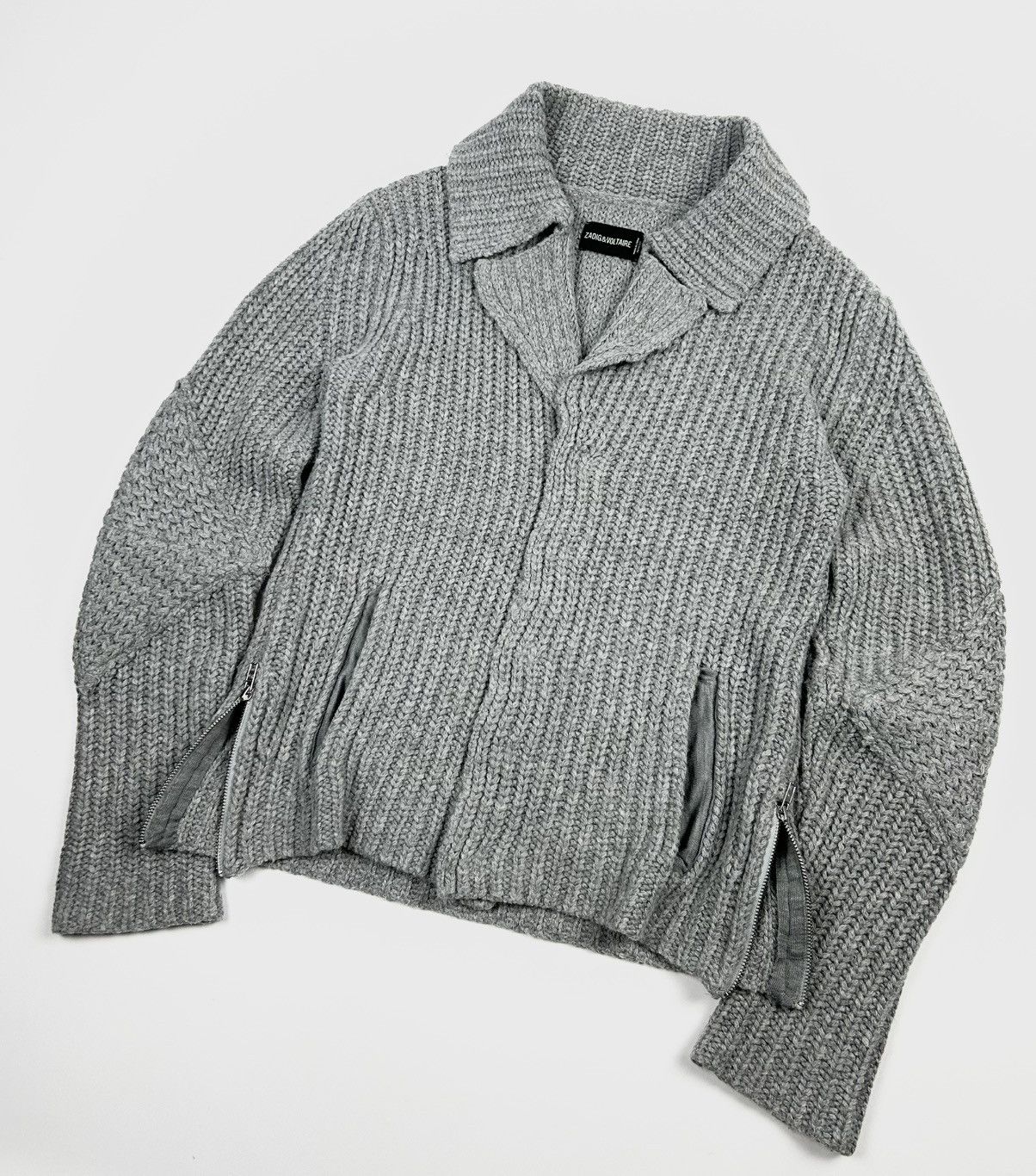 Zadig & Voltaire Zadig & Voltaire Knitted Cardigan Avant Garde Sweater Size M / US 6-8 / IT 42-44 - 4 Thumbnail