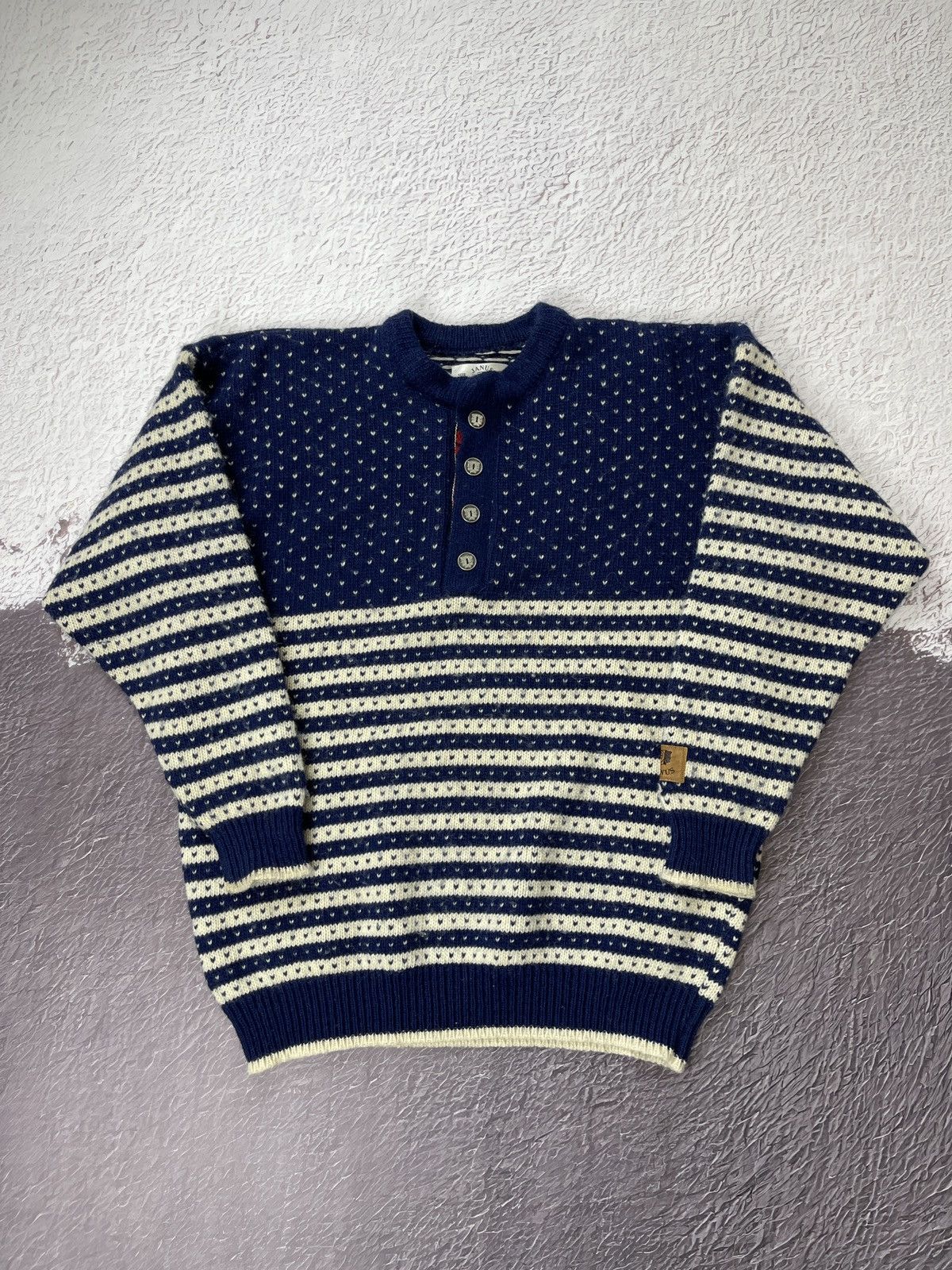 Dale Of Norway Janus vintage pure wool made in Norway striped sweater Size US M / EU 48-50 / 2 - 1 Thumbnail