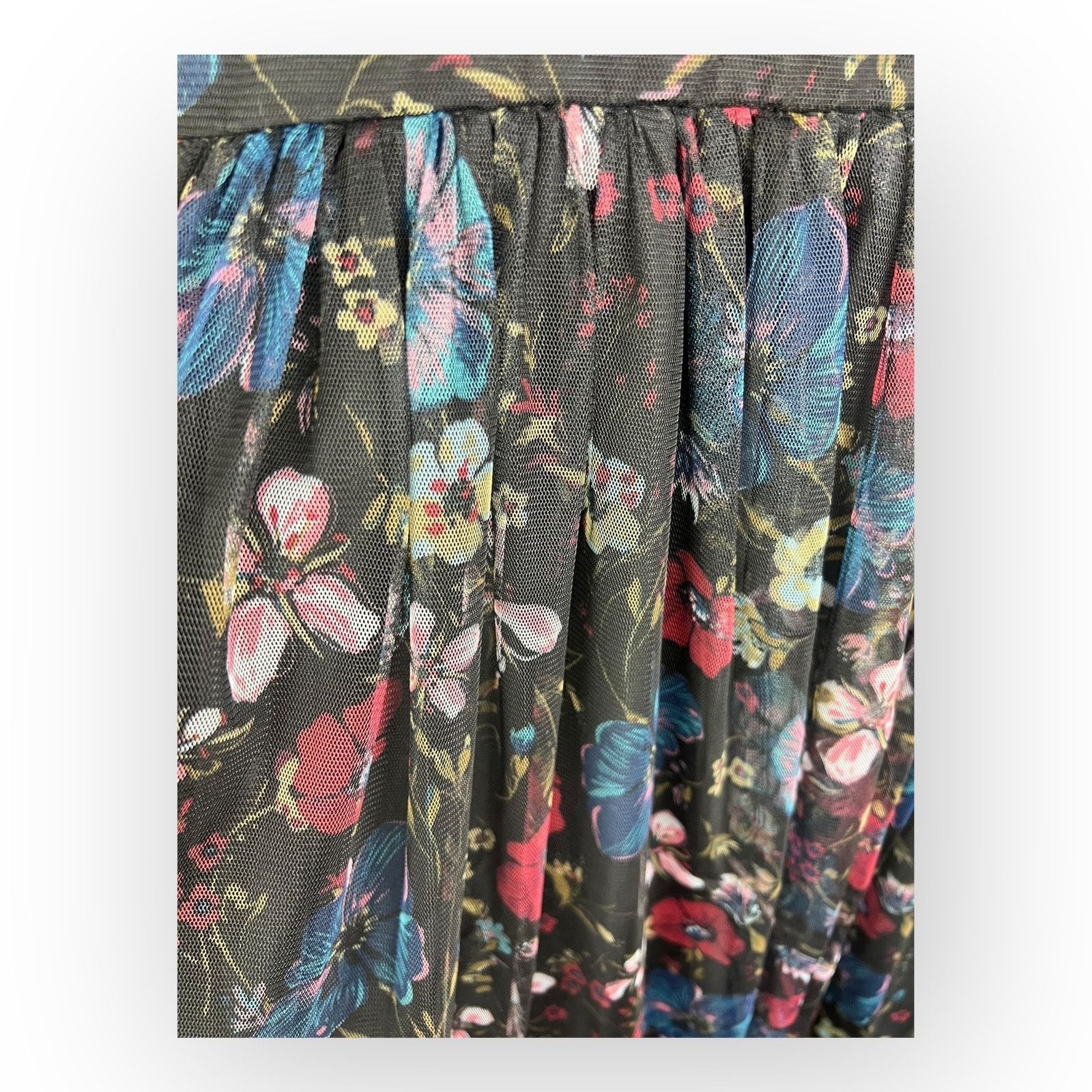 Disney Disney LC Lauren Conrad Snow White Black Floral Tulle Dress Size S / US 4 / IT 40 - 7 Thumbnail