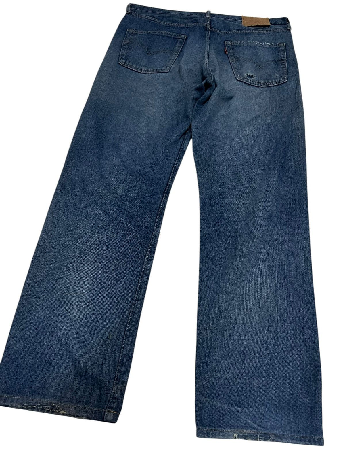 Levi's 90’s Levis 502 Big E Selvedge Distress Jean Size US 36 / EU 52 - 2 Thumbnail