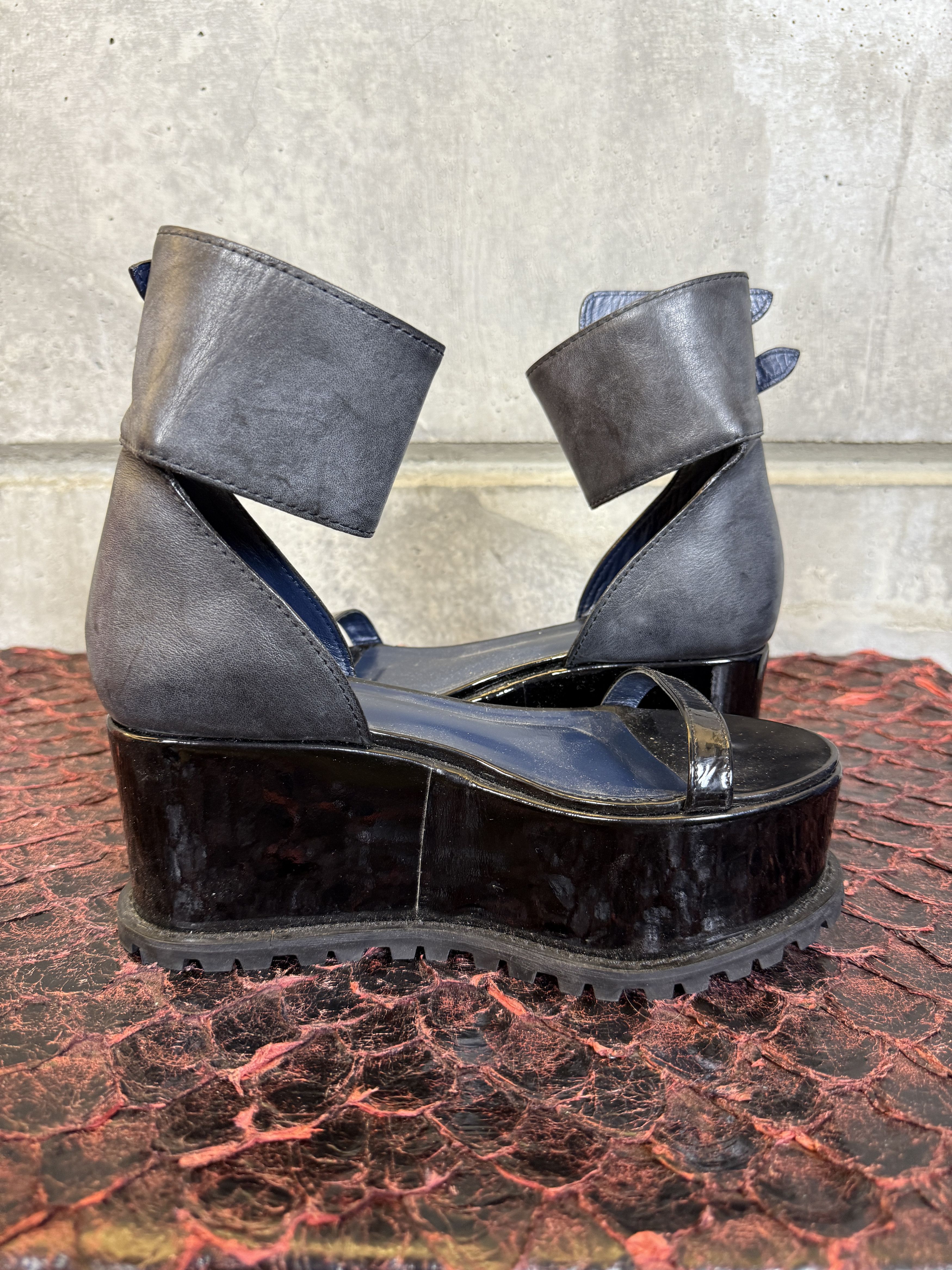 Sacai Sacai Leather Platform Sandals vibram soles Size US 7 / IT 37 - 4 Thumbnail
