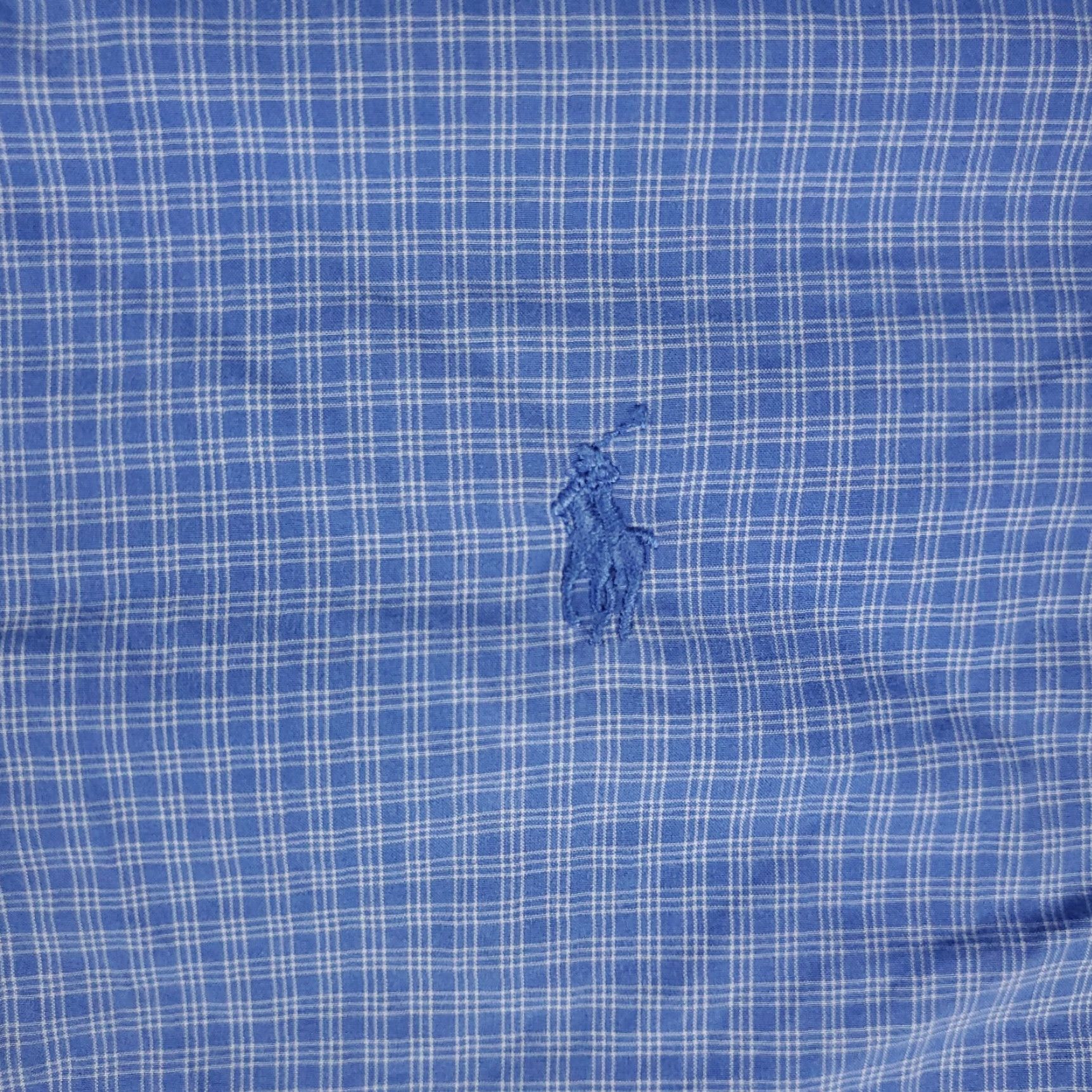 Ralph Lauren Ralph Lauren Dress Shirt Mens Size 17.5 Blue Plaid Long Sleeve Button-Up Size 46R - 2 Thumbnail