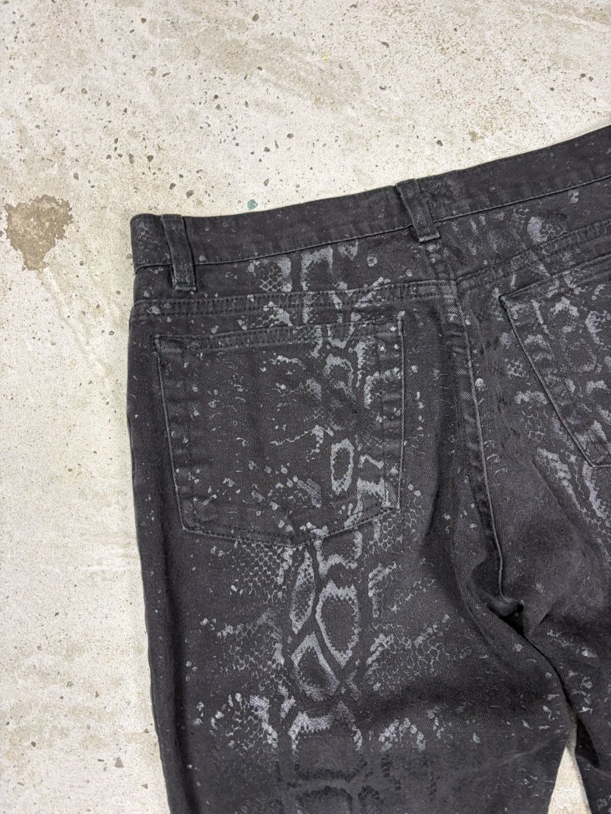 Roberto Cavalli AW1999 Roberto Cavalli Snakeskin Python Effect Obscure Pants Size 29" - 16 Thumbnail