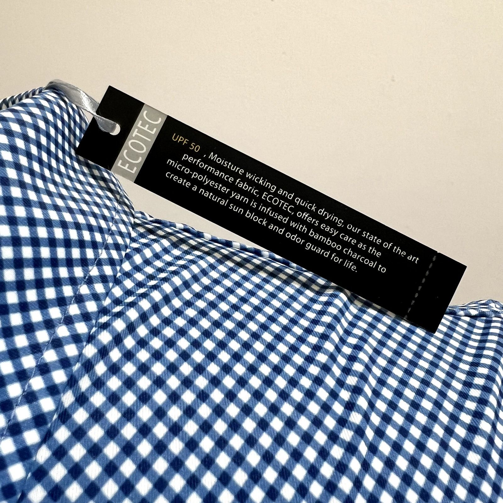 Other Full Turn EcoTec Golf Polo Houndstooth Geo Lisle Mens M NWT Size US M / EU 48-50 / 2 - 7 Thumbnail