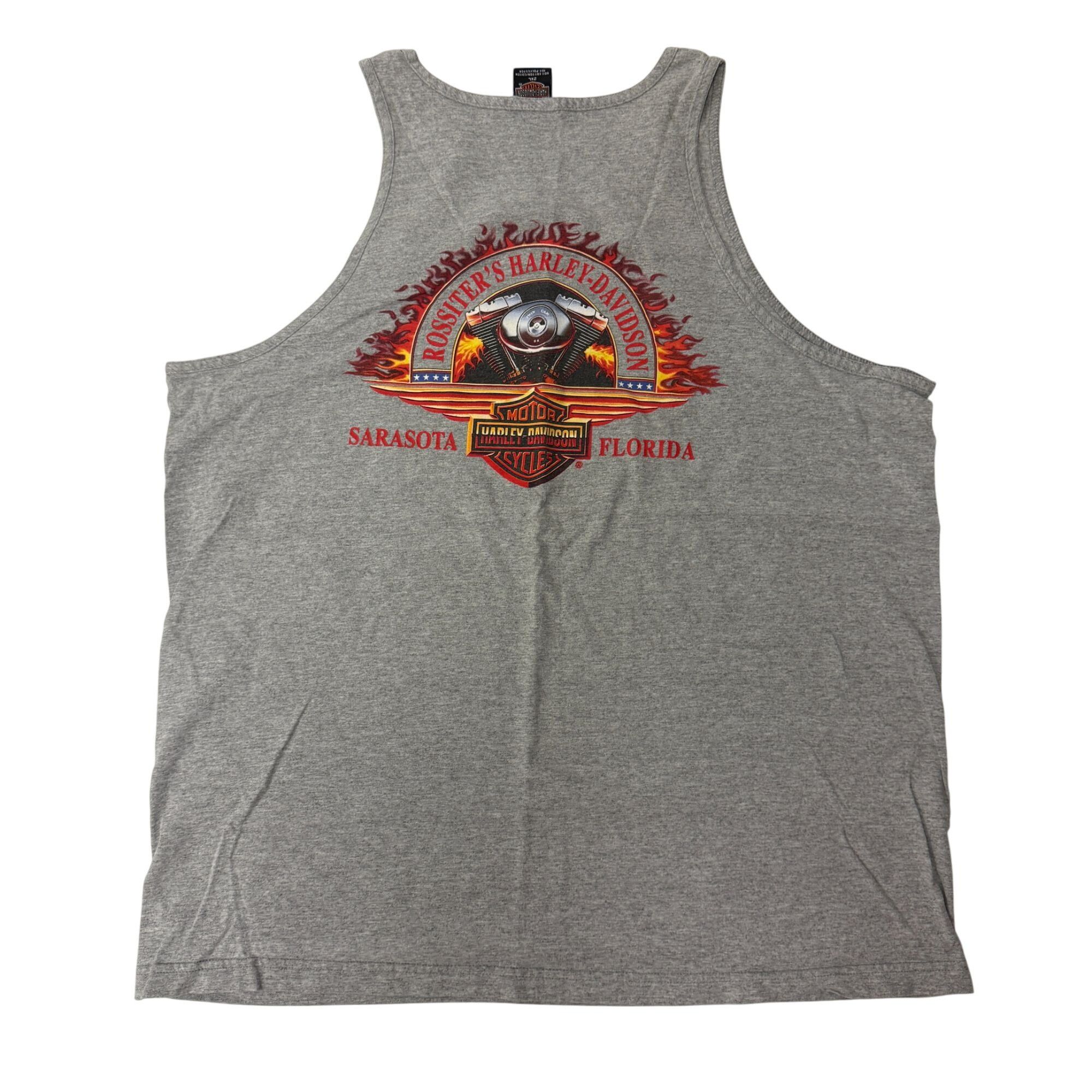 Harley Davidson Harley Davidson Rossiters Sarasota Florida BIKER Tank Top Size US XXL / EU 58 / 5 - 3 Thumbnail