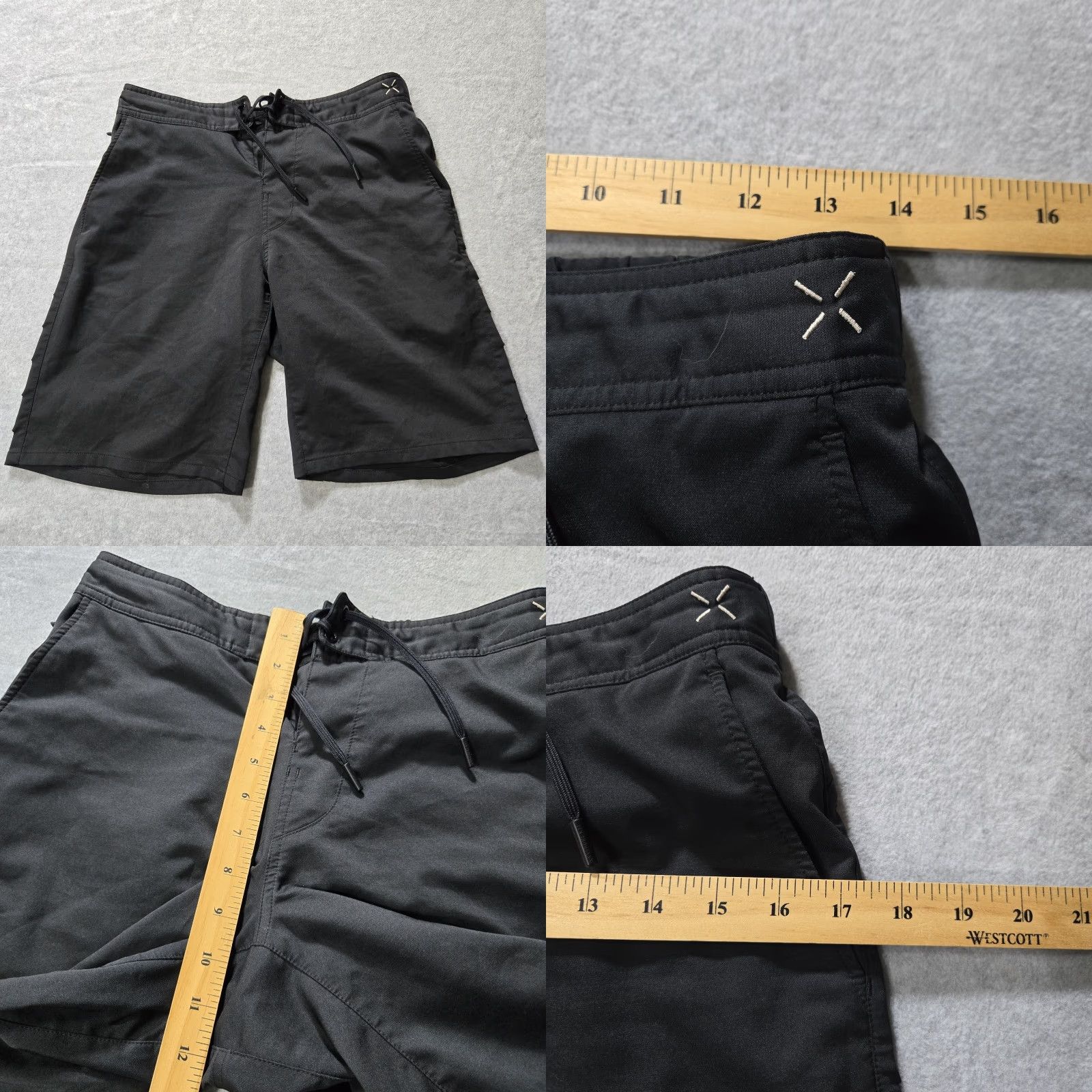 Ten Thousand Ten Thousand Shorts Lined Black Mens Workout Small Elastic Waist Drawstring Size US 31 - 8 Thumbnail