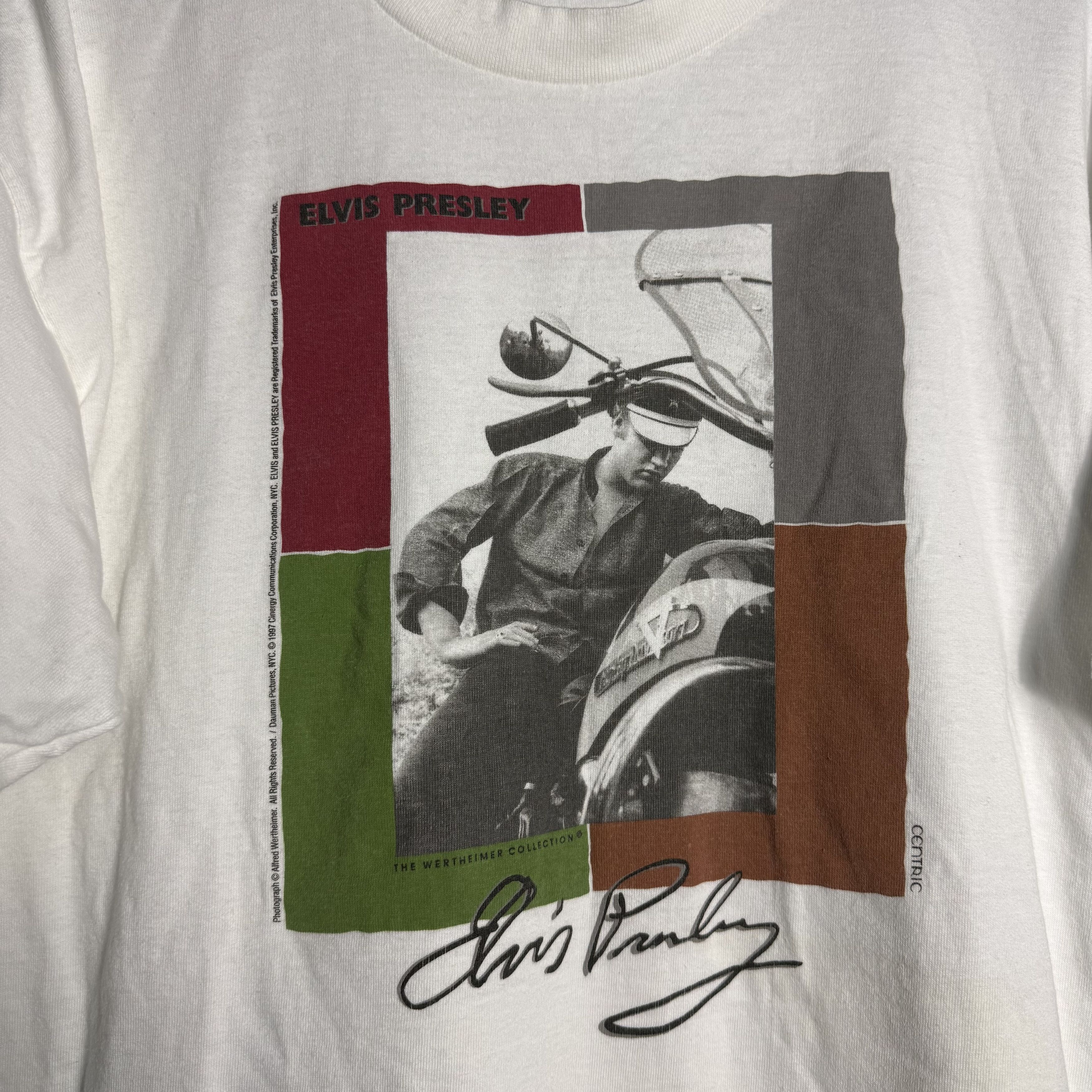 Band Tees 🔥RARE🔥Vintage 1997 Elvis Presley The Wertheimer T-shirt Size US XL / EU 56 / 4 - 3 Thumbnail