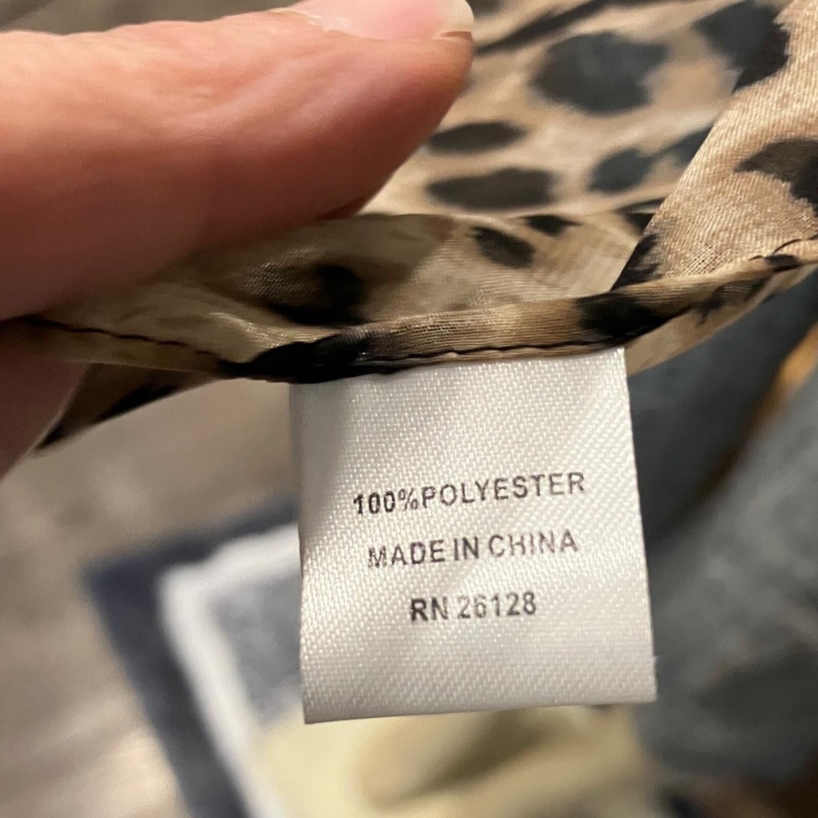 Other Leopard Print Scarf Size ONE SIZE - 2 Thumbnail