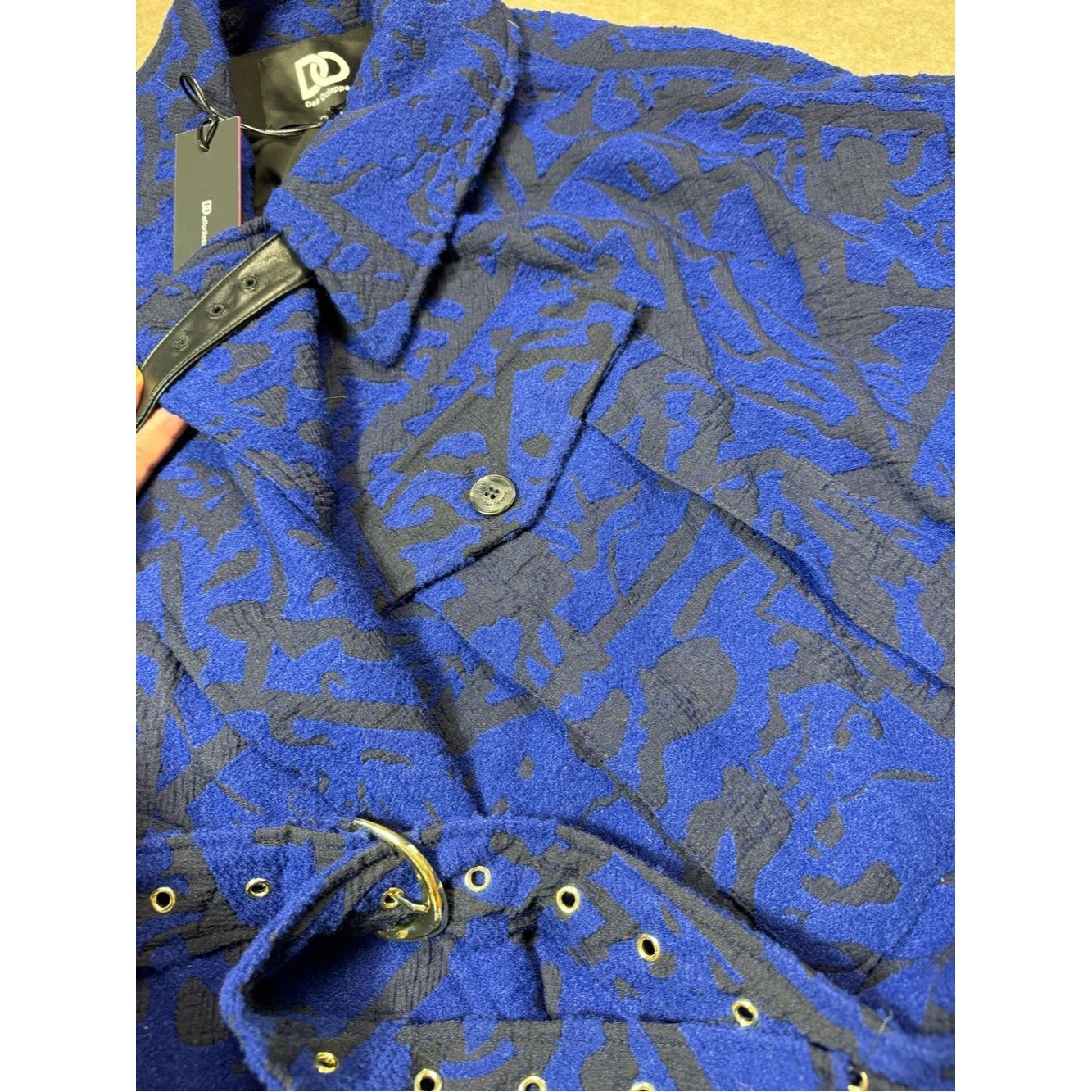Other NWT New $349 DO by Dee Ocleppo Tie Belt Textured Jacquard T Size XL / US 12-14 / IT 48-50 - 8 Thumbnail