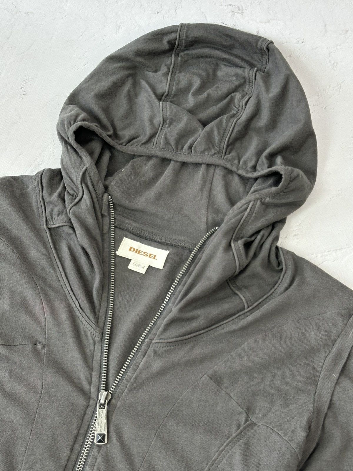 Diesel Vintage Y2K Diesel Full Zip Grey Dress Size M / US 6-8 / IT 42-44 - 9 Thumbnail