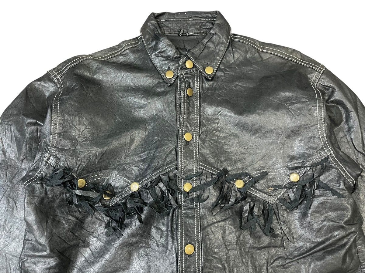 Leather Vintage Cowboy Leather Jacket Size US L / EU 52-54 / 3 - 3 Thumbnail