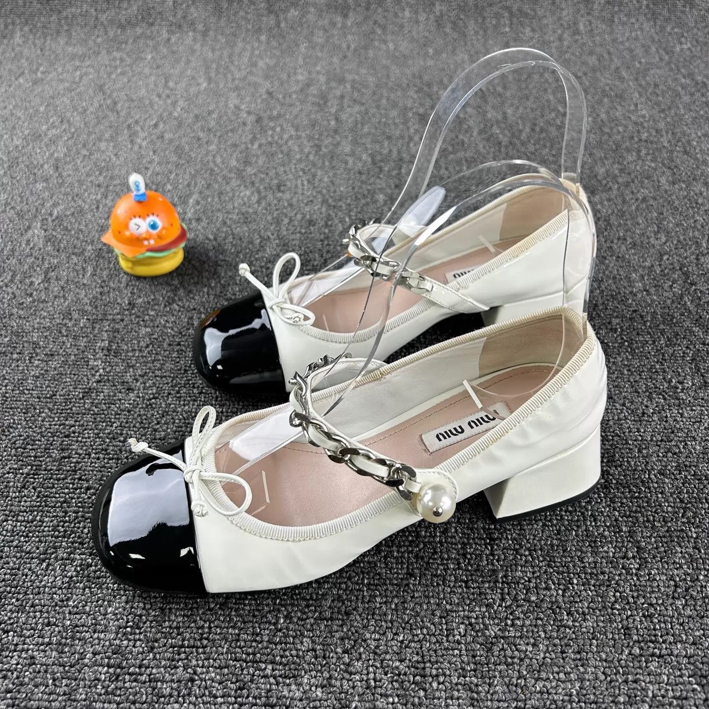 Miu Miu MIU MIU White Mary Janes EU 36.5 Size US 6 / IT 36 - 1 Thumbnail