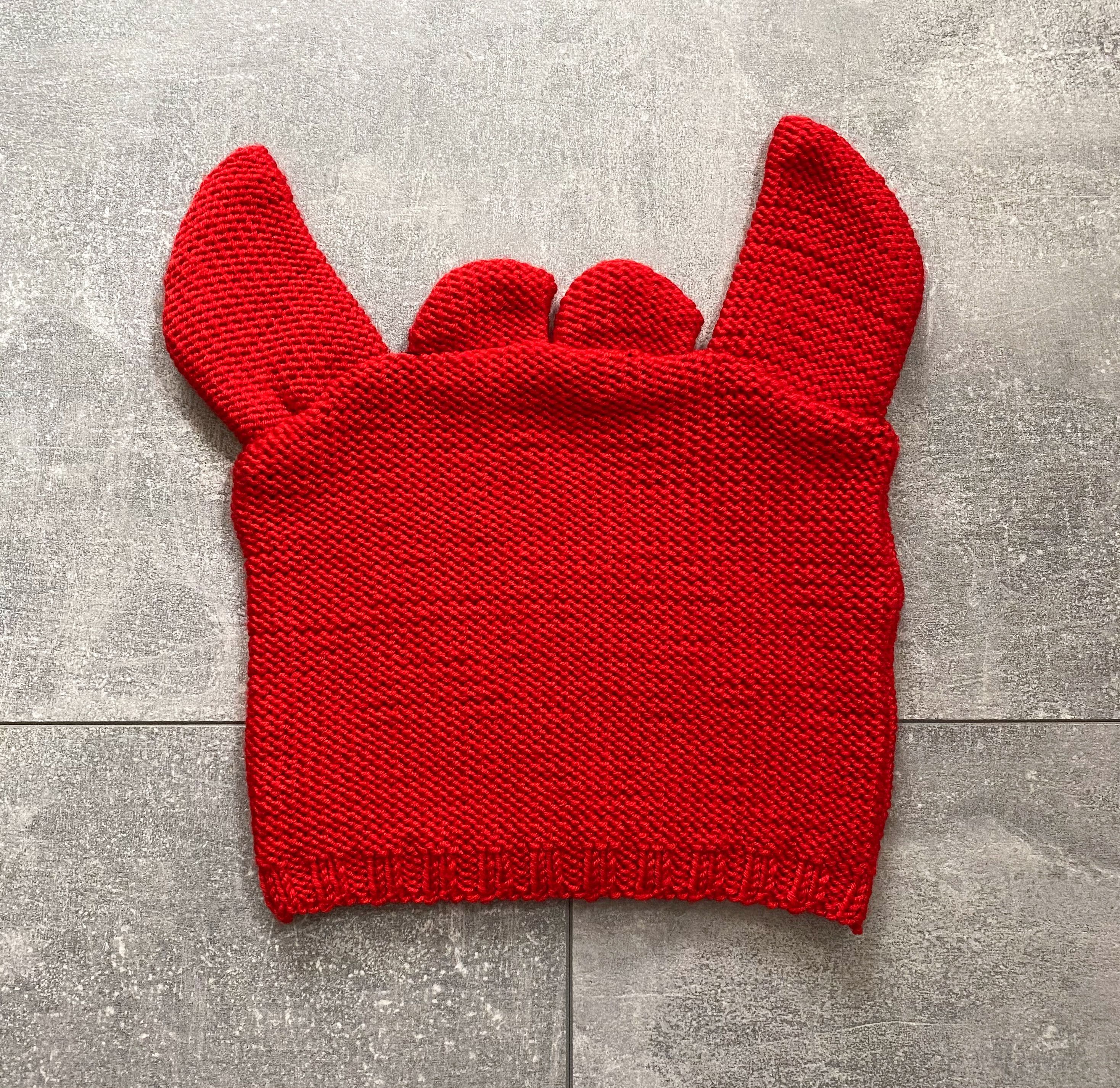 Japanese Brand Japanese Devil Horn Hand Knit Beanie Hat Size ONE SIZE - 3 Thumbnail